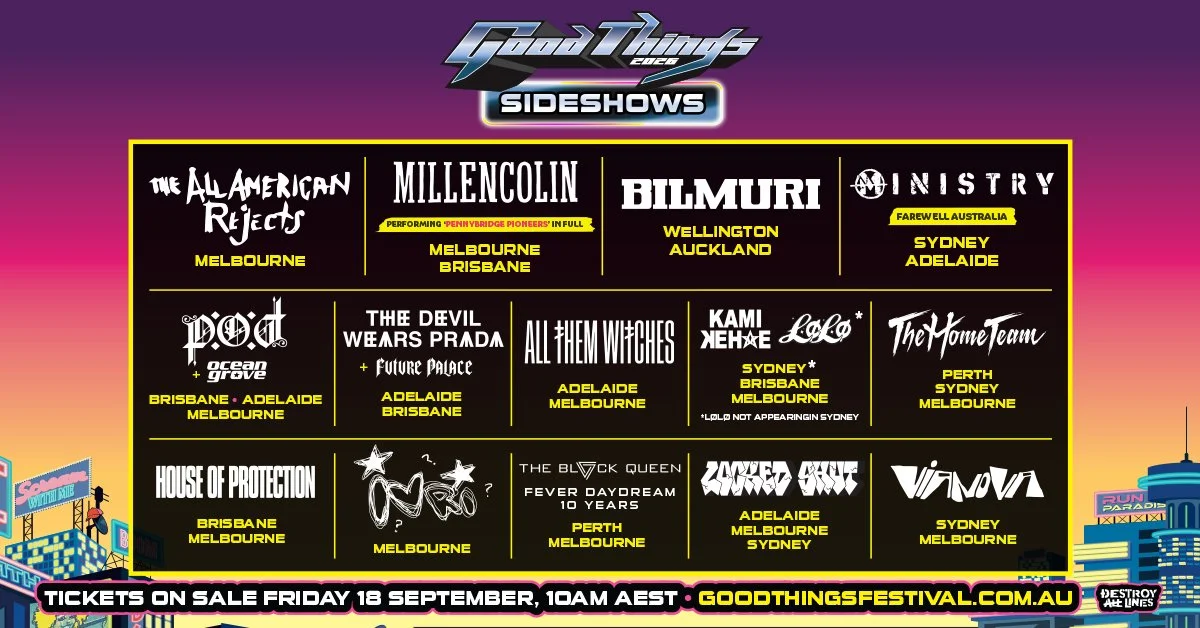 Transmission Update...The Good Things Festival 2026 Sideshows Are Here!