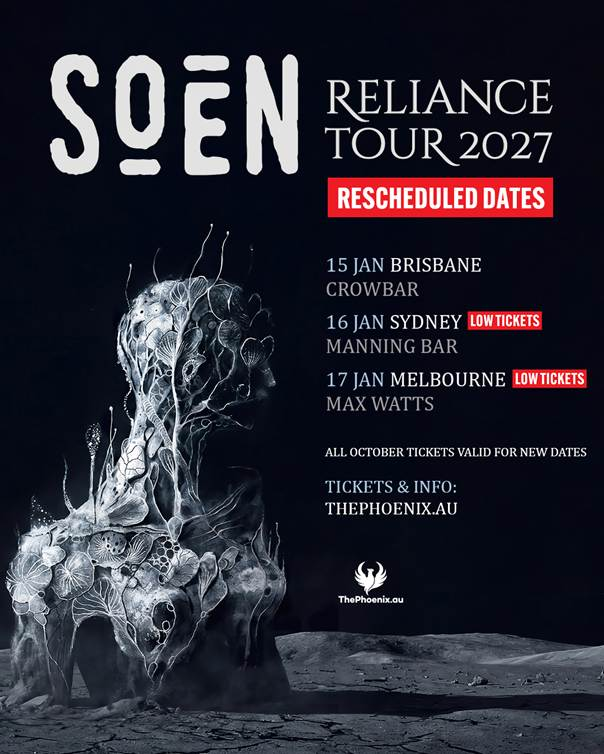 SOEN ANNOUNCE RESCHEDULED AUSTRALIAN SHOWS