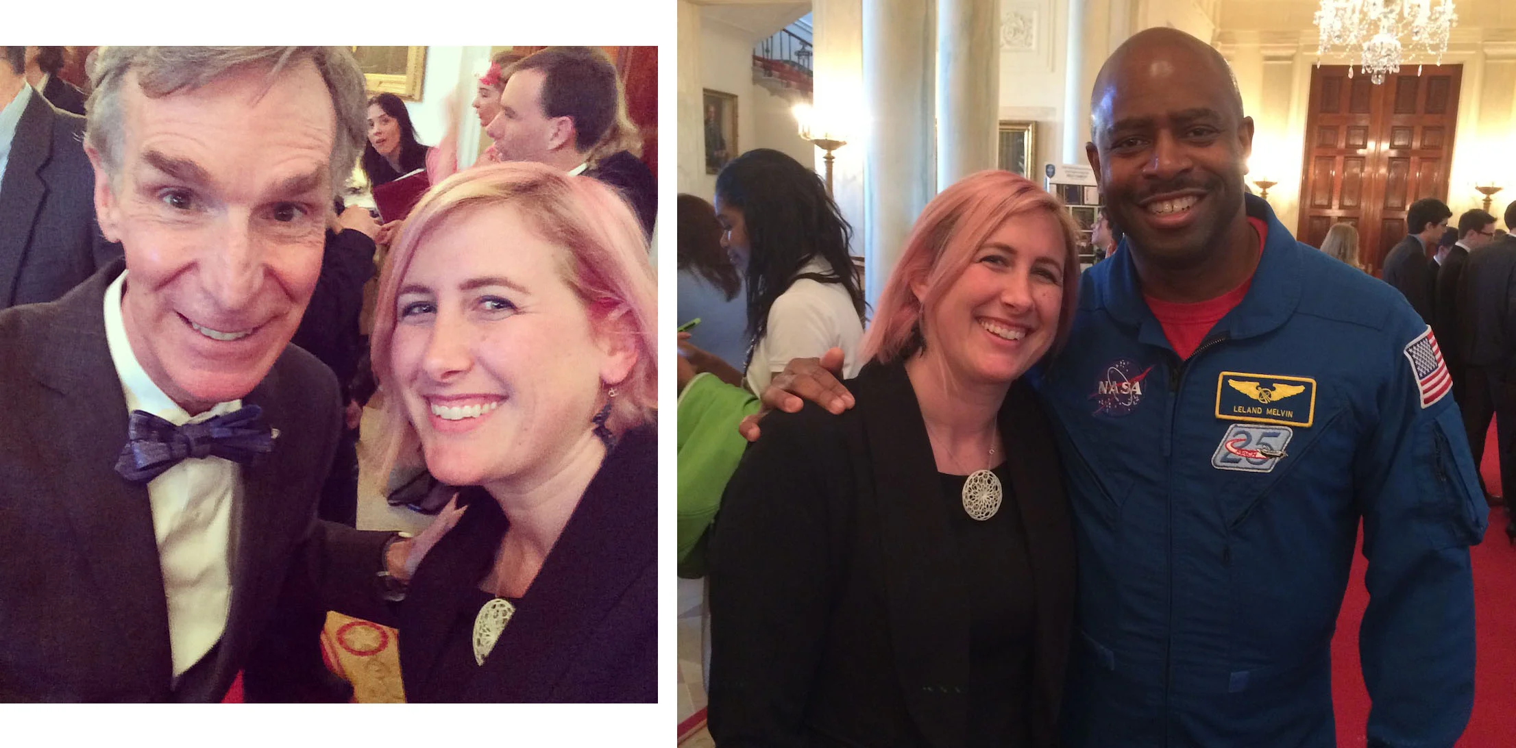Sneaking in a few pictures with heroes.