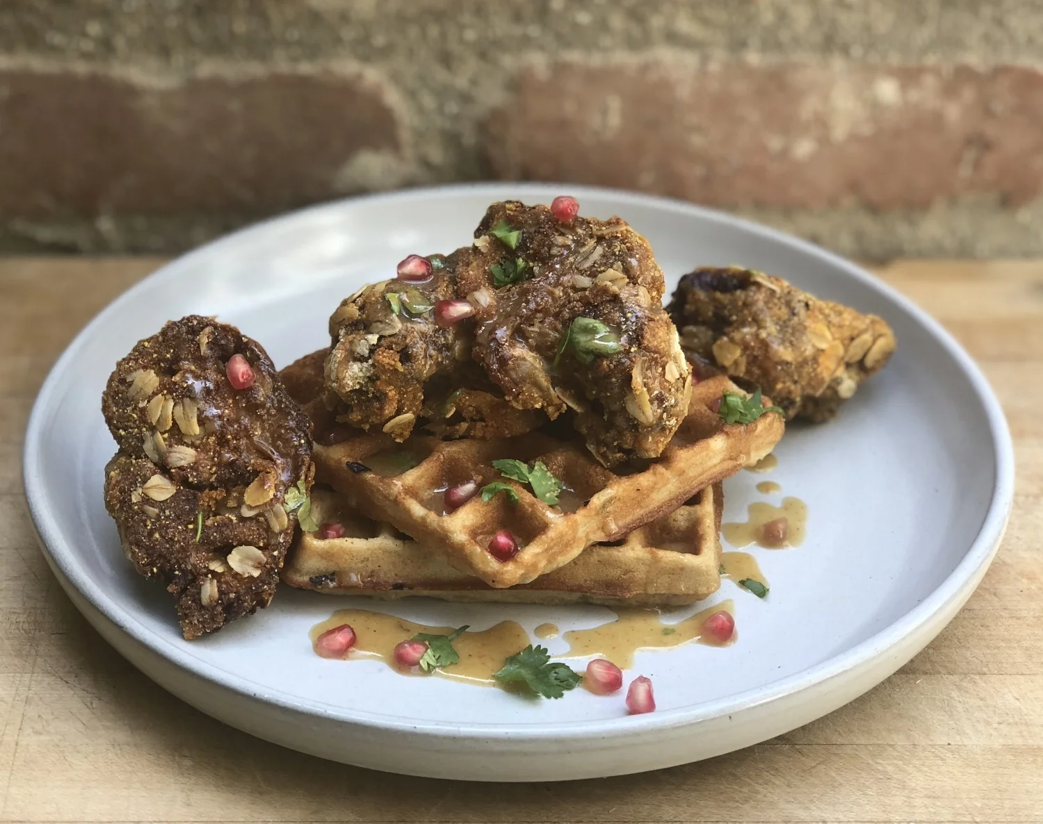 Cauliflower Chicken n' Waffles