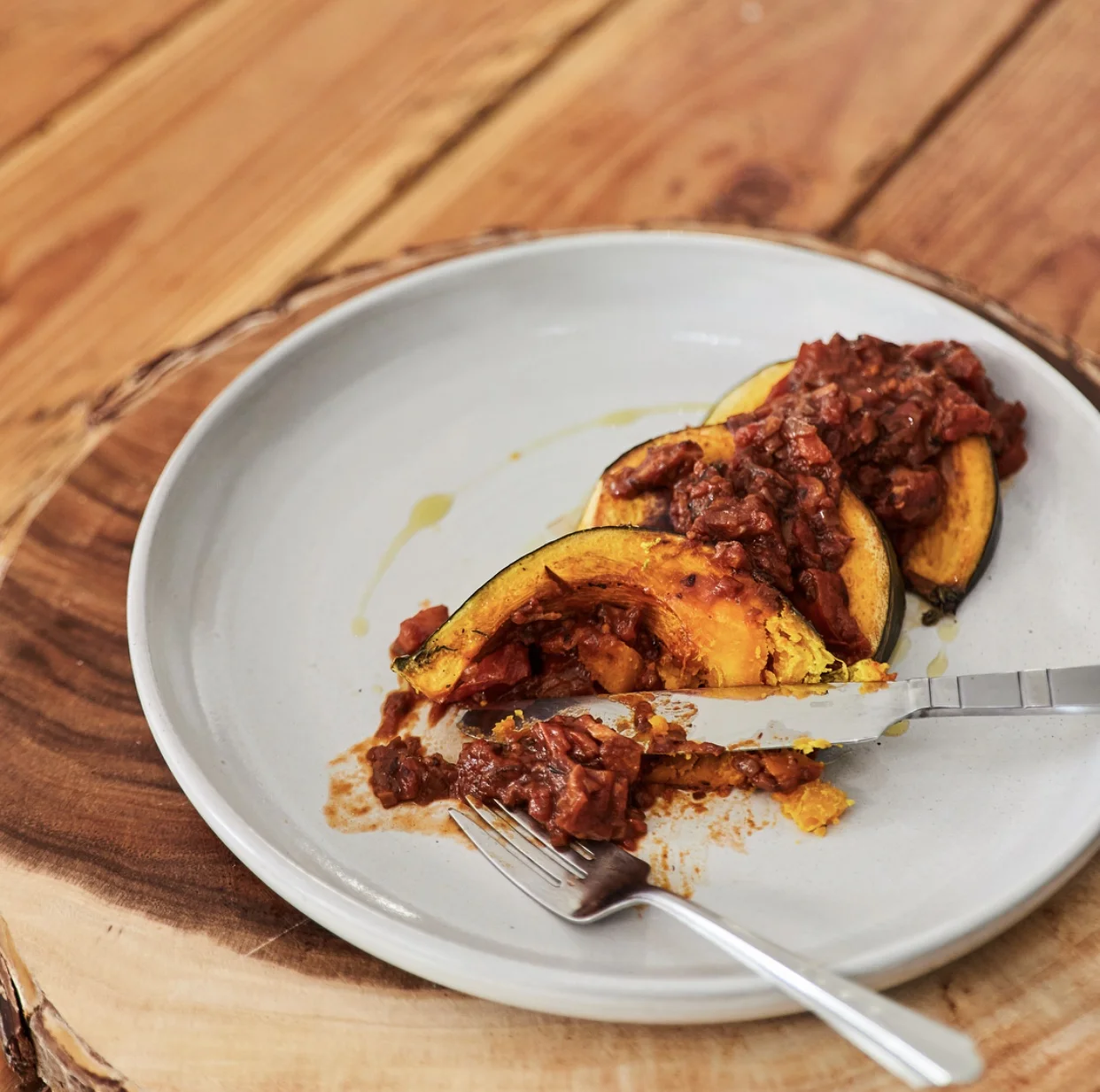 Mushroom Ragu &amp; Roasted Squash