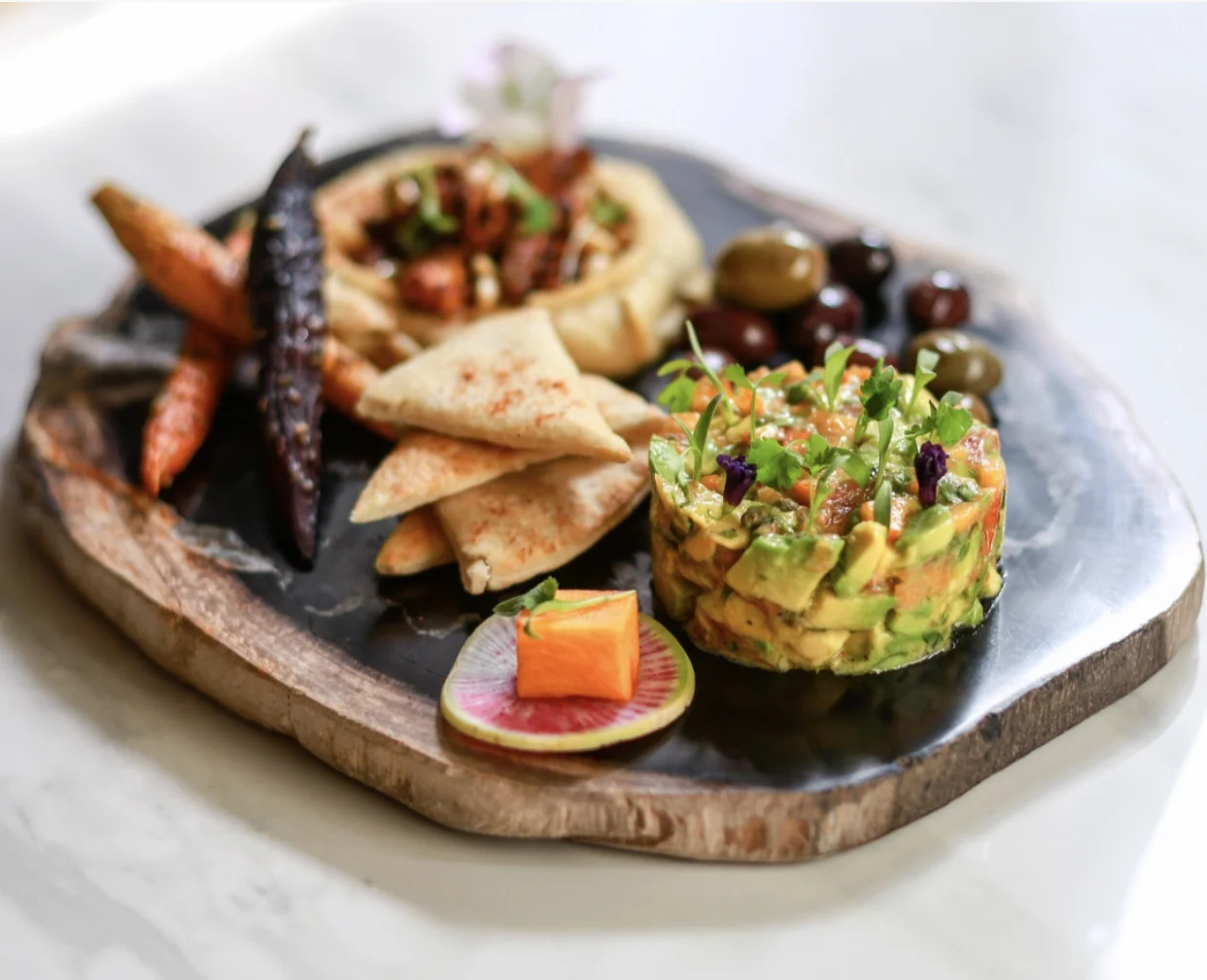 Avocado &amp; Persimmon Tartare