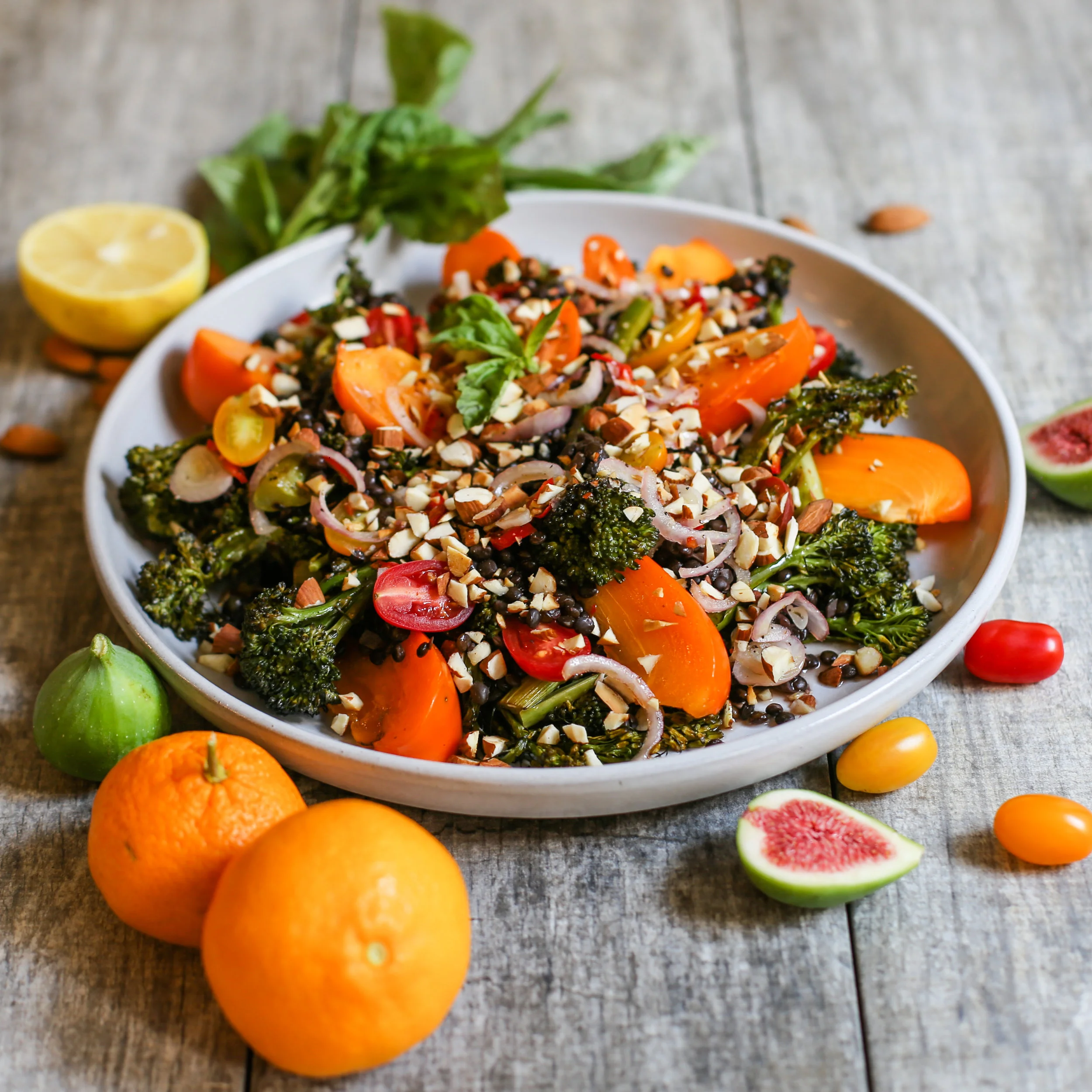Grilled Broccolini &amp; Persimmon Salad
