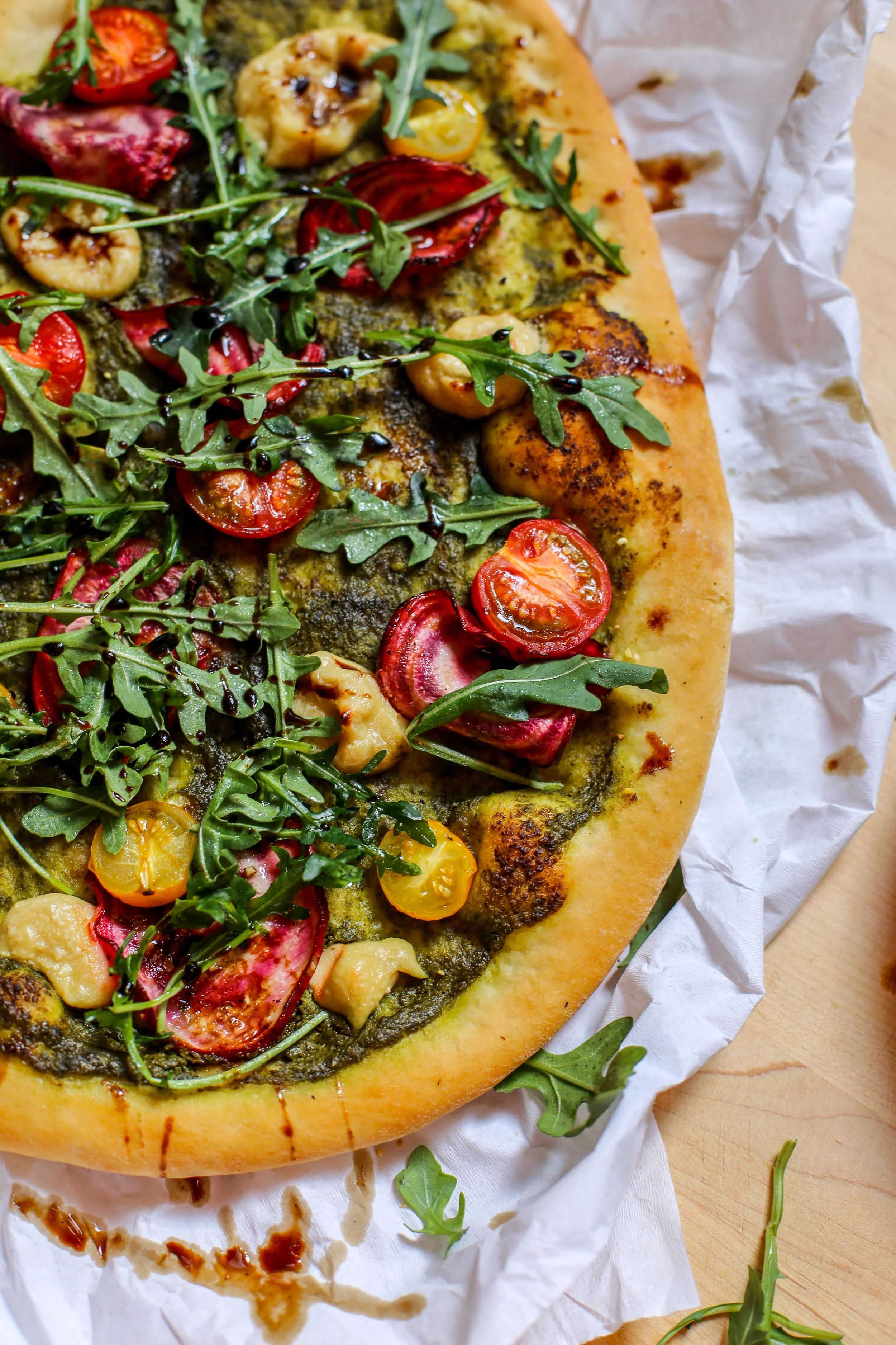 Arugula Pesto Pizza