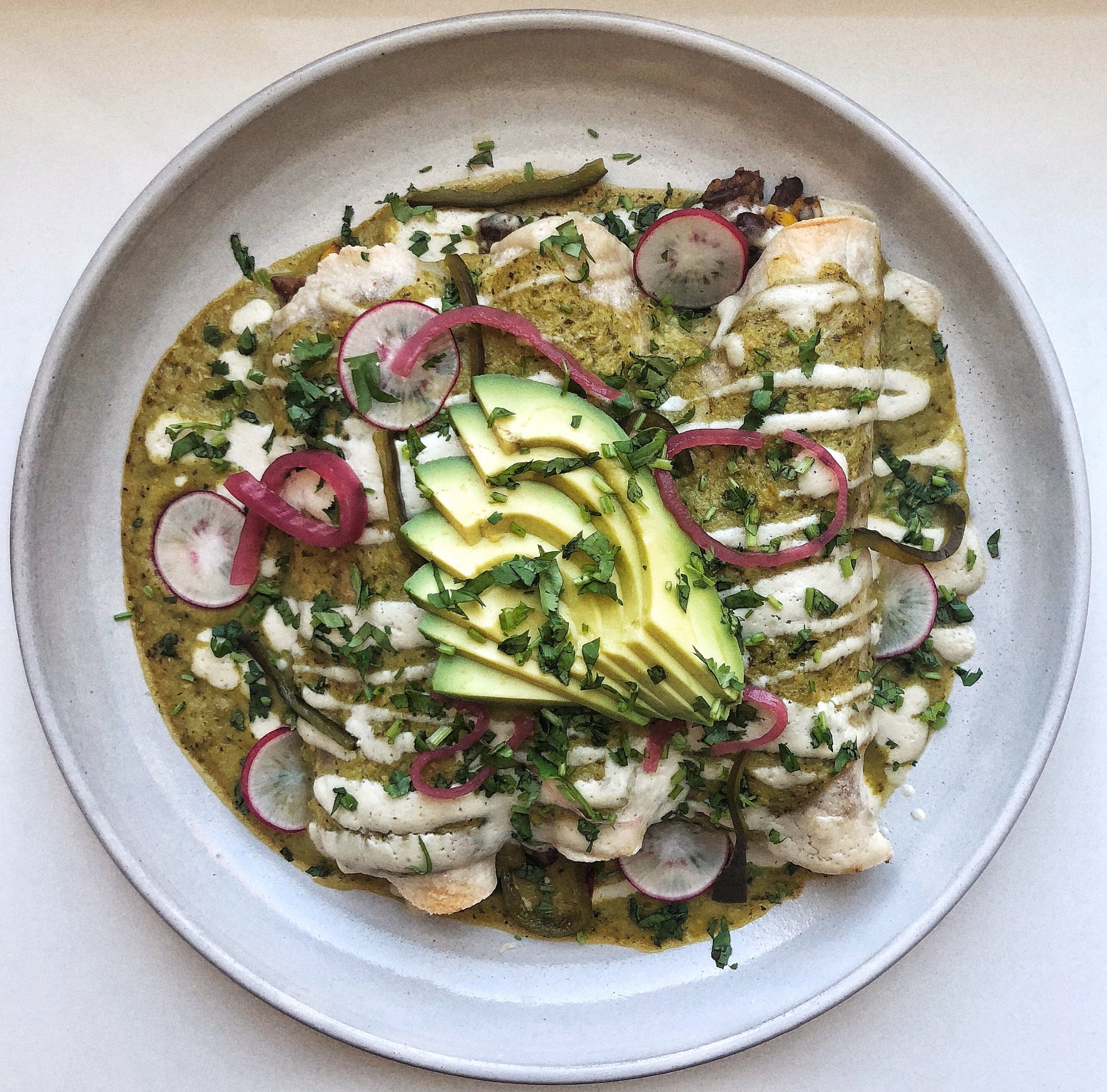 Salsa Verde Enchiladas