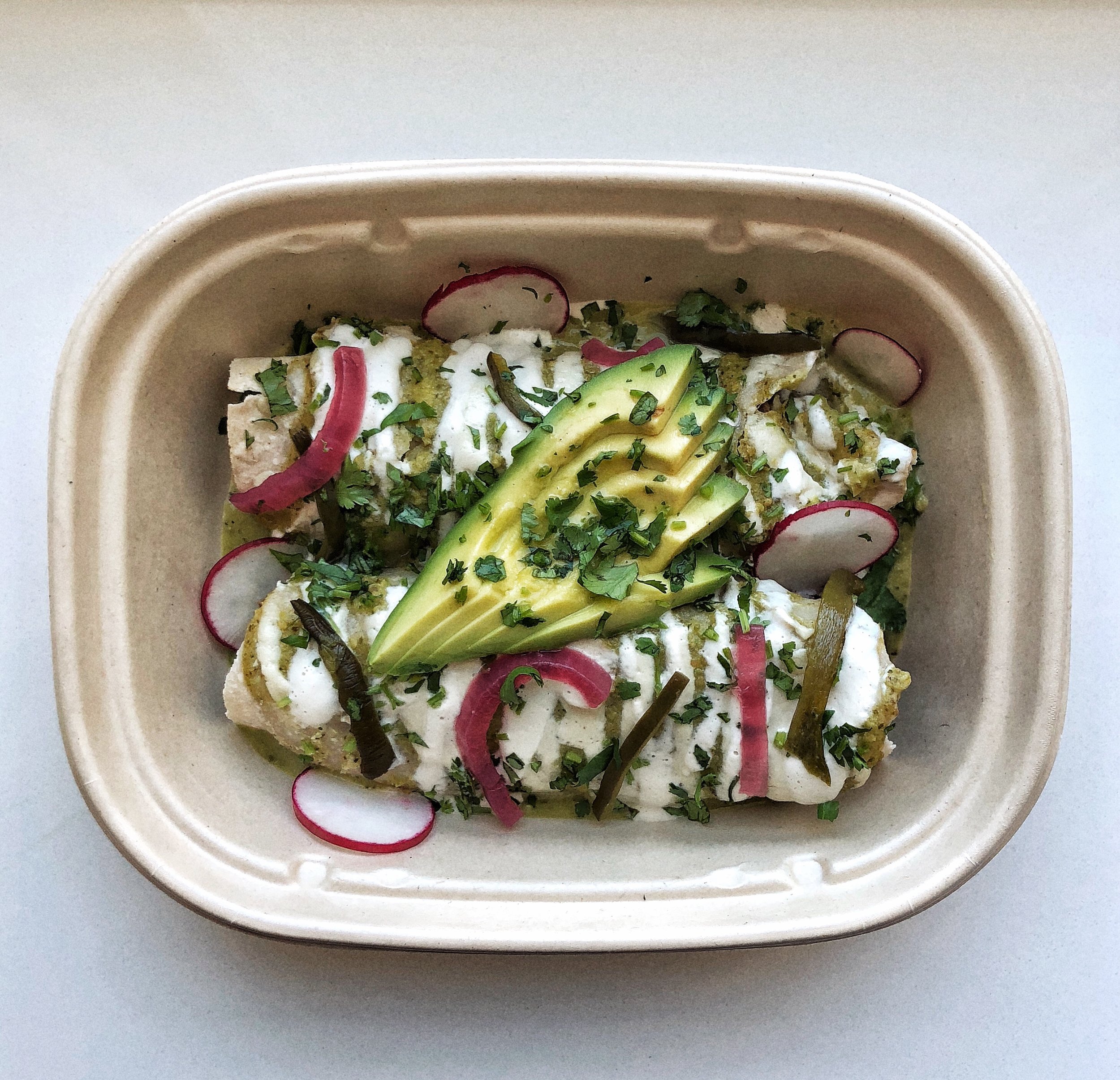 Salsa Verde Enchiladas