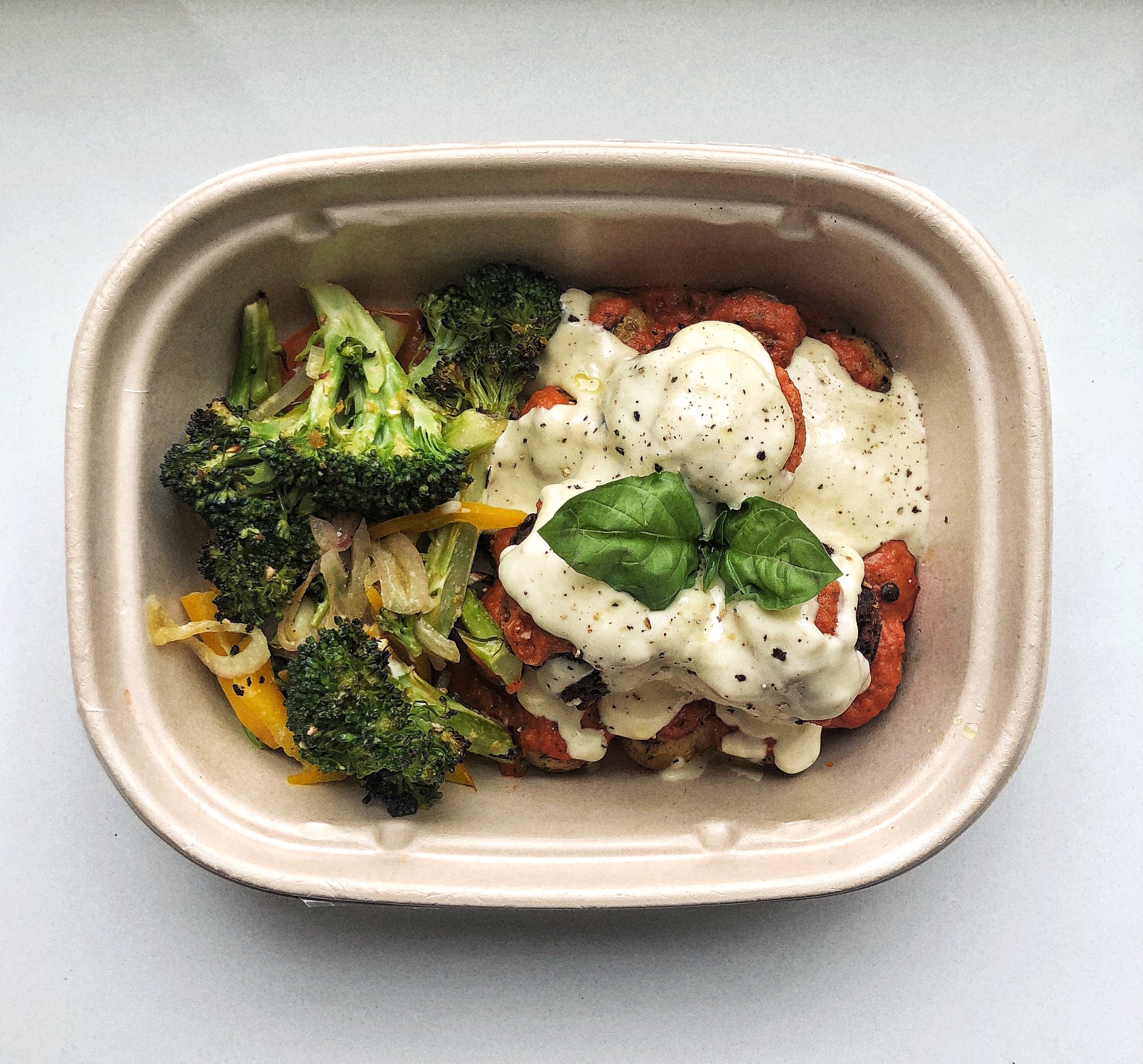 Black Lentil Meatball Bowl