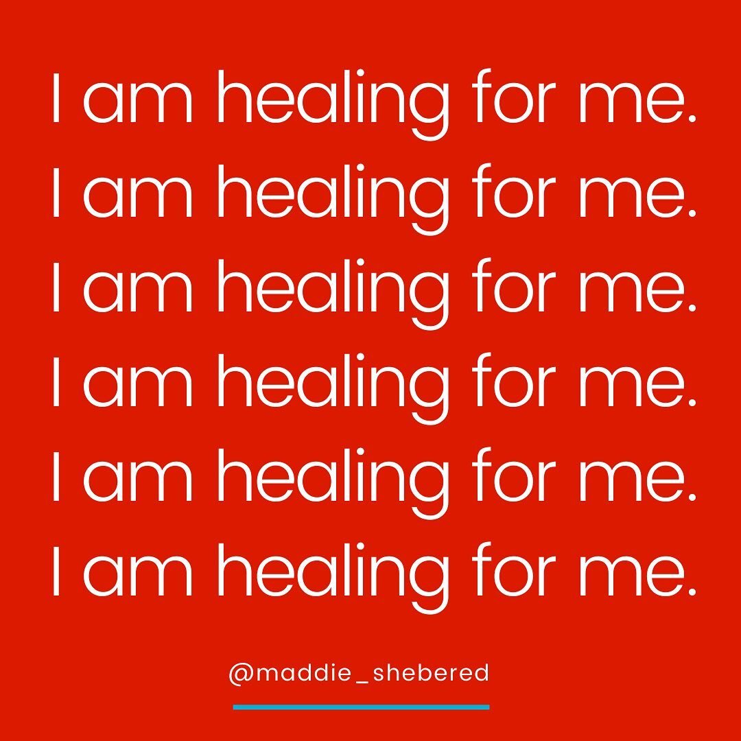 Monday mantra for all of us on the healing journey. 

I am healing for me.
I am healing so I feel more free.
I am deserving of healing. 
I am deserving of healing. 
I am deserving of healing.