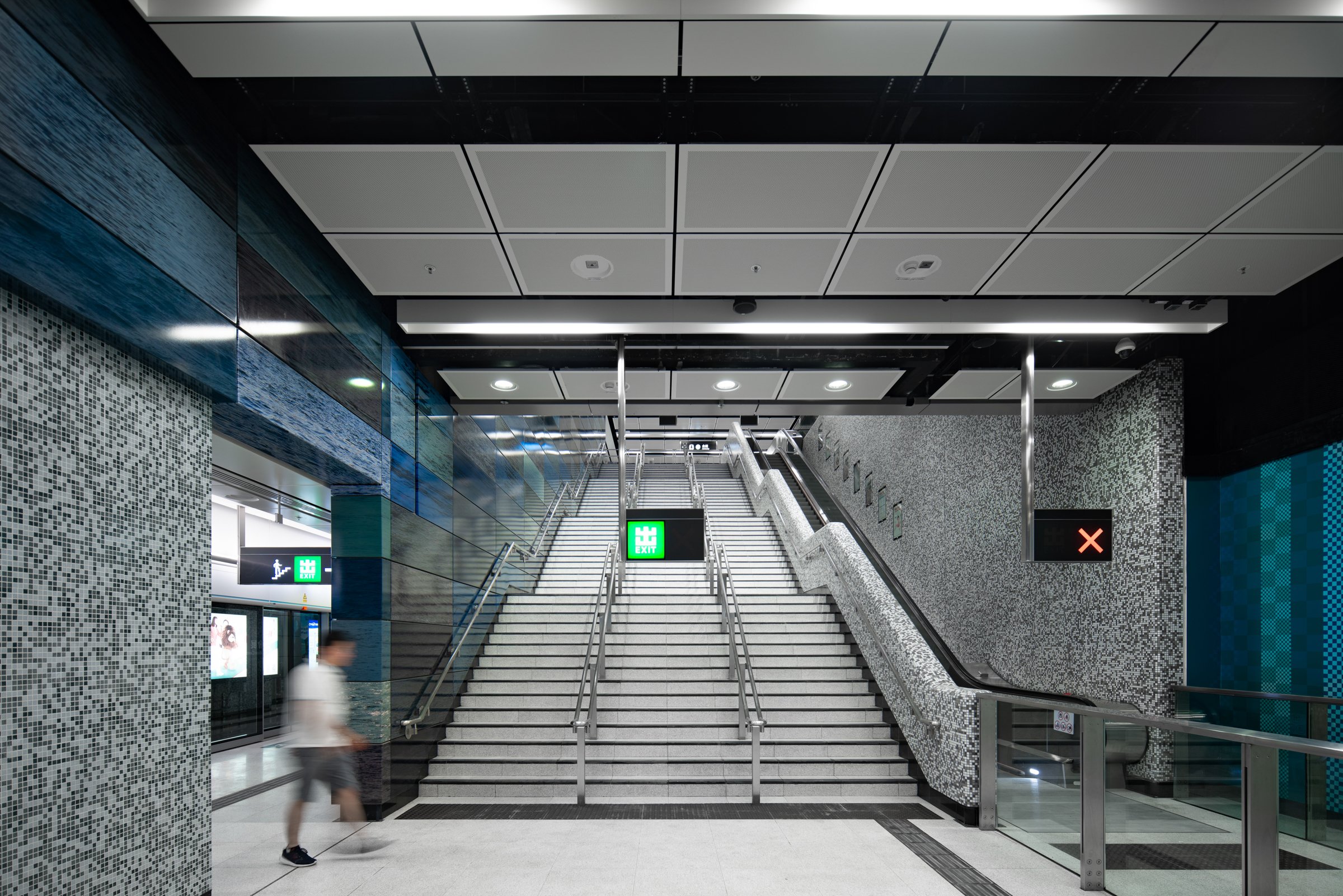  Exhibition Centre MTR Station East Rail Line  Designed by / Photographed for Farrells 