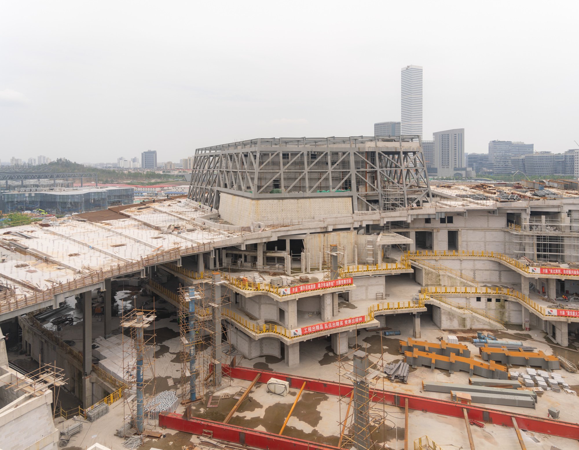  Shanghai Grand Opera House Under Construction  Architectural Design by Snohetta  Structural Design by sbp schlaich bergermann partner  Shanghai, China 