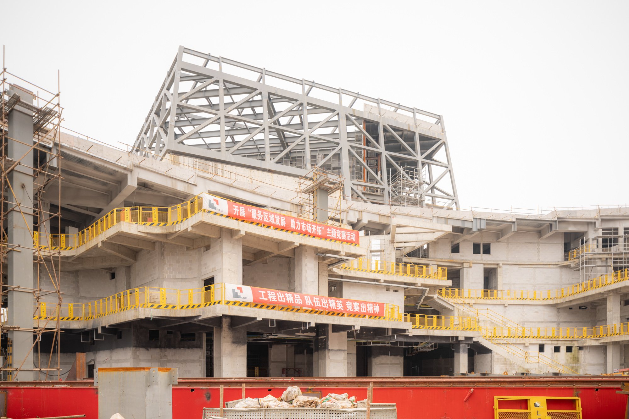  Shanghai Grand Opera House Under Construction  Architectural Design by Snohetta  Structural Design by sbp schlaich bergermann partner  Shanghai, China 