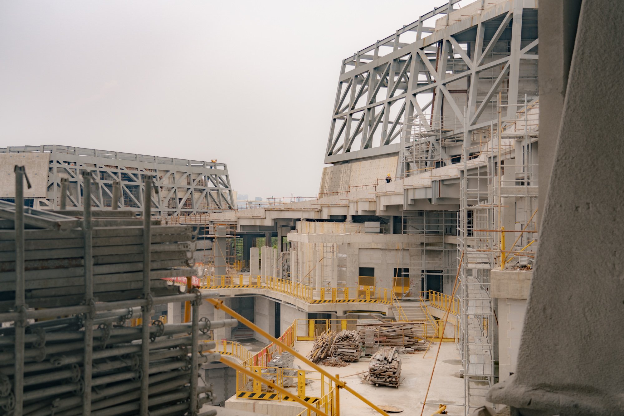  Shanghai Grand Opera House Under Construction  Architectural Design by Snohetta  Structural Design by sbp schlaich bergermann partner  Shanghai, China 