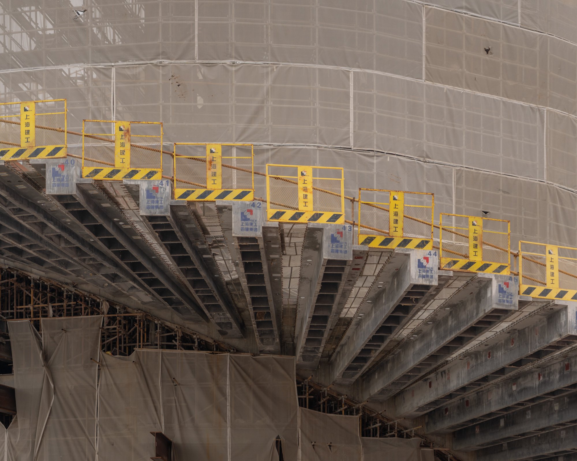  Shanghai Grand Opera House Under Construction  Architectural Design by Snohetta  Structural Design by sbp schlaich bergermann partner  Shanghai, China 