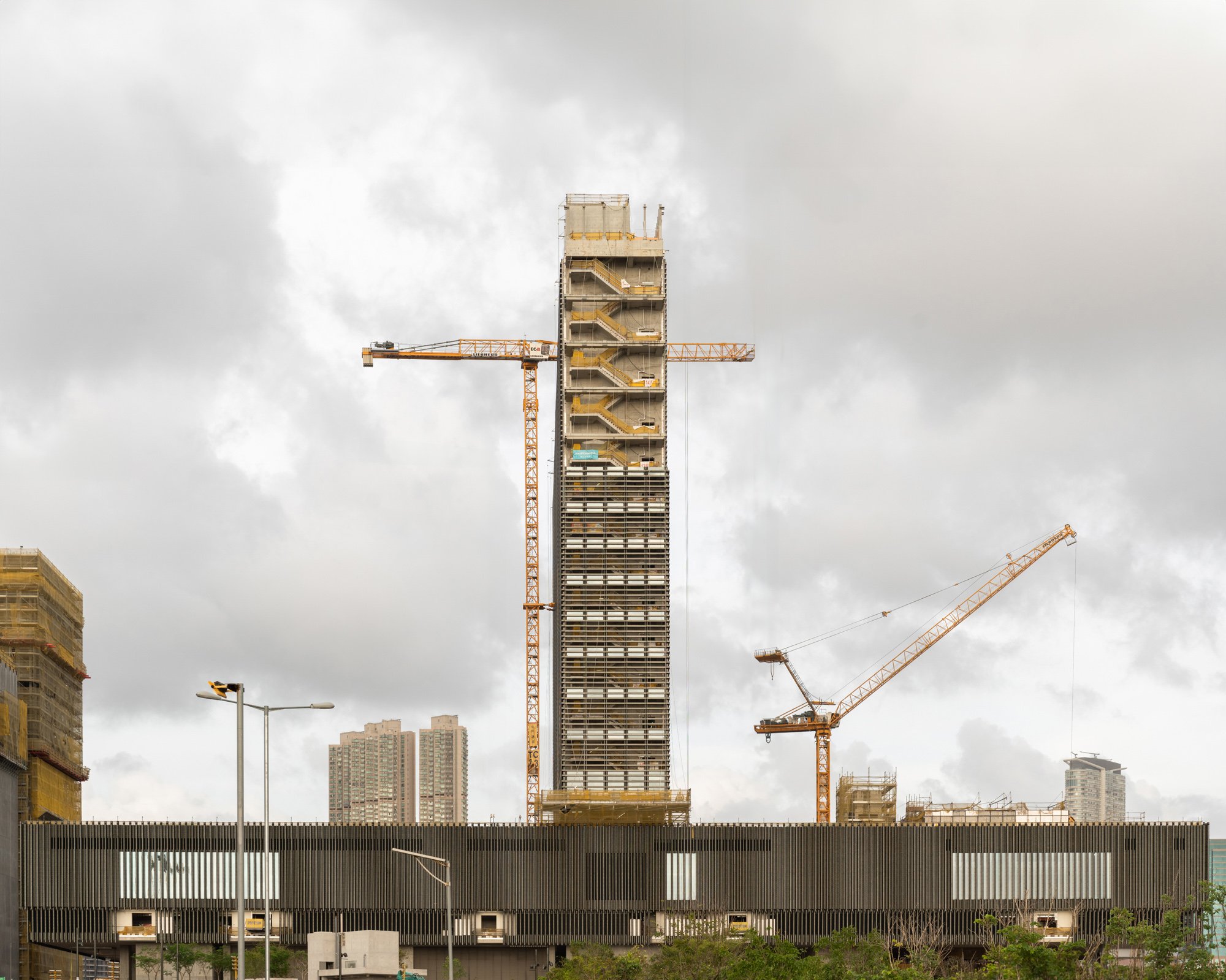  M+, West Kowloon Cultural District Under Construction Design by Herzog &amp; de Meuron, Farrells  Hong Kong 