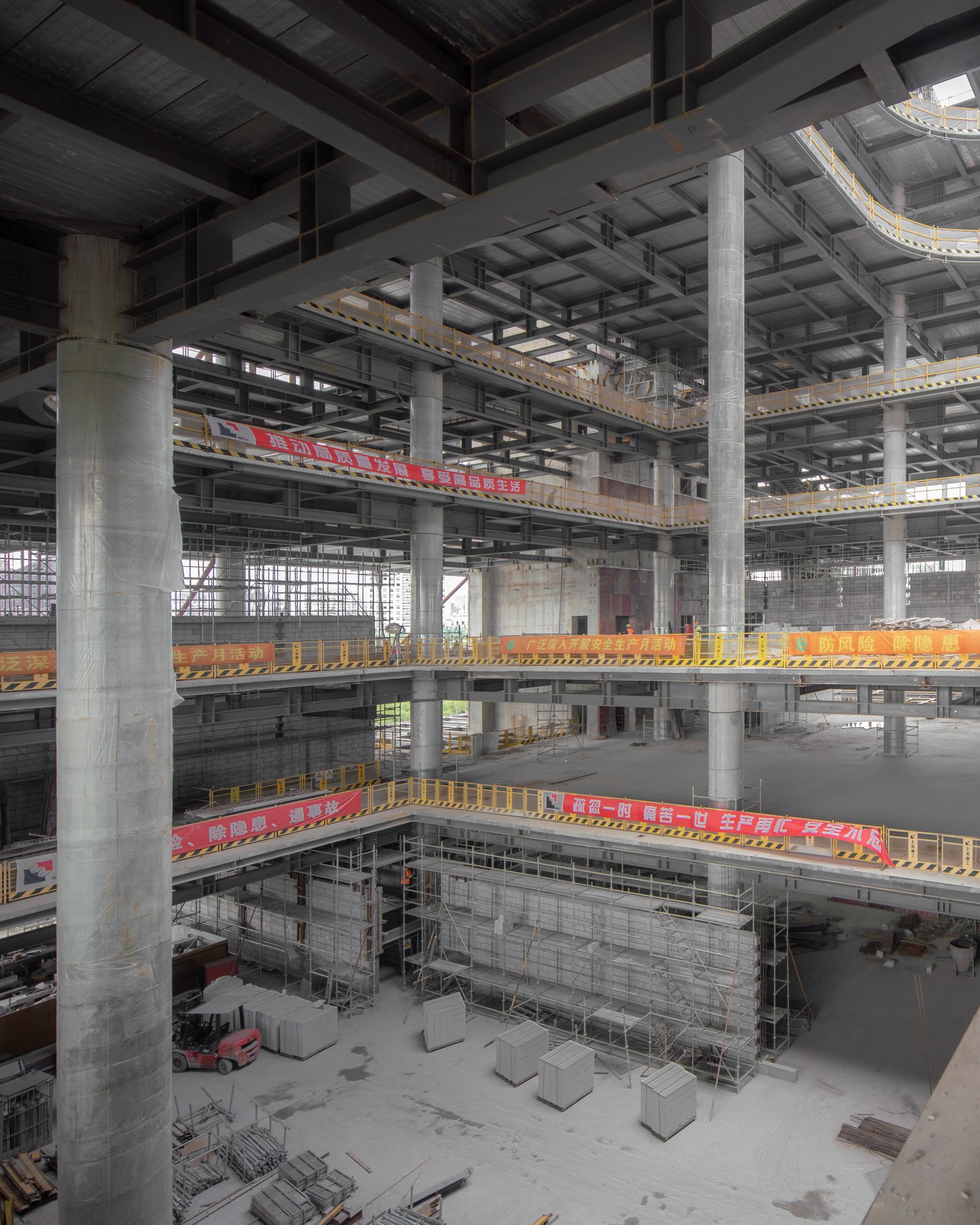  Shanghai Library East Under Construction Design by Schmidt Hammer Lassen  Shanghai 