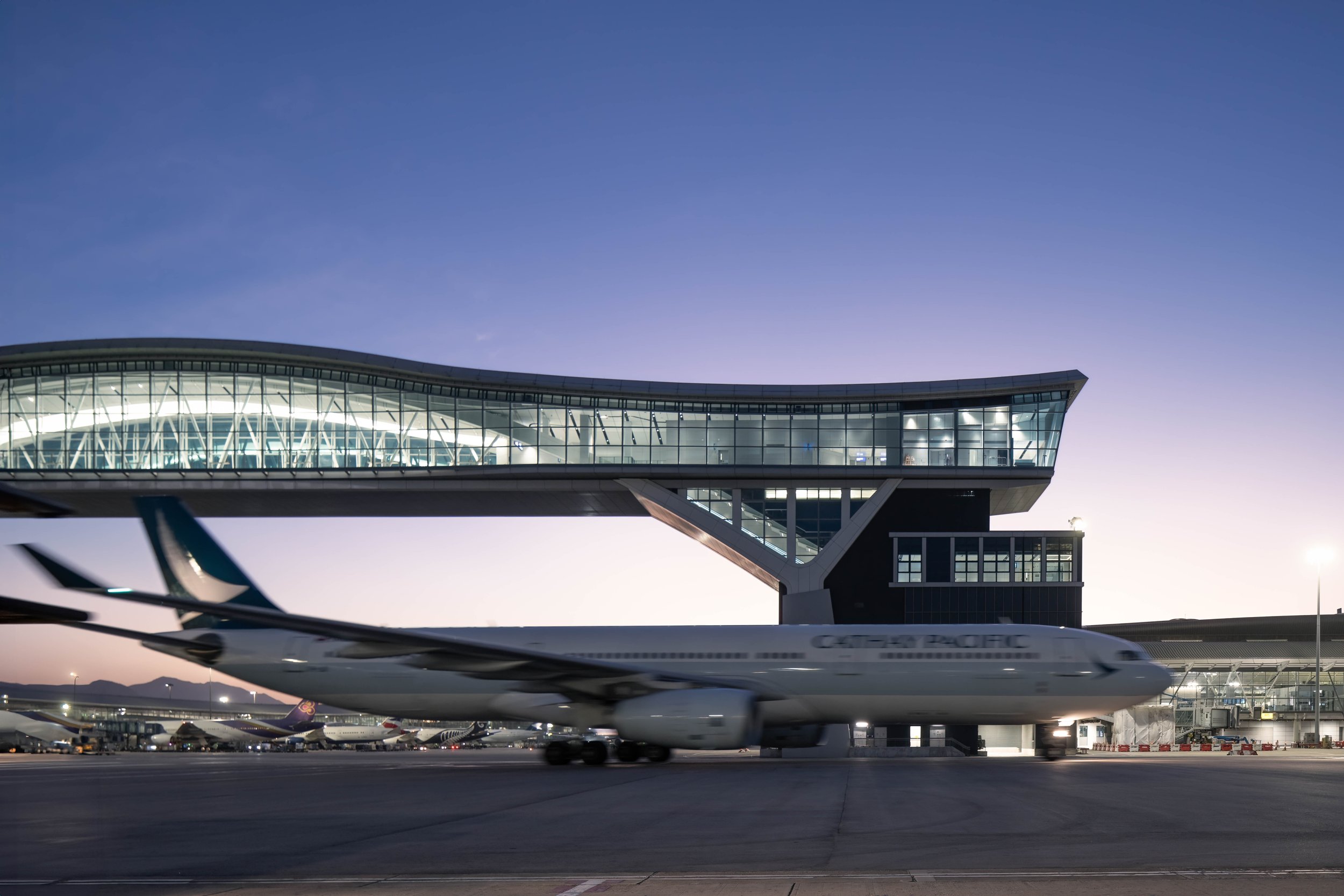  Skybridge  Hong Kong International Airport HKIA  Design by / Photographed for Wilkinson Eyre  Hong Kong 