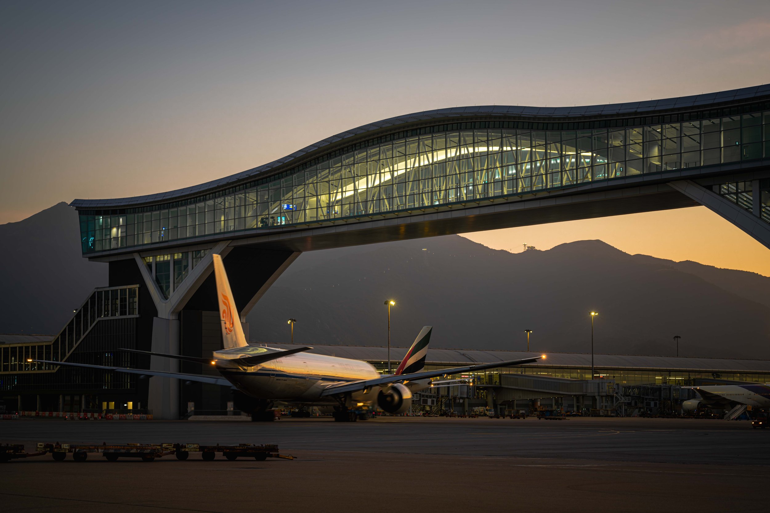  Skybridge  Hong Kong International Airport HKIA  Design by / Photographed for Wilkinson Eyre  Hong Kong 