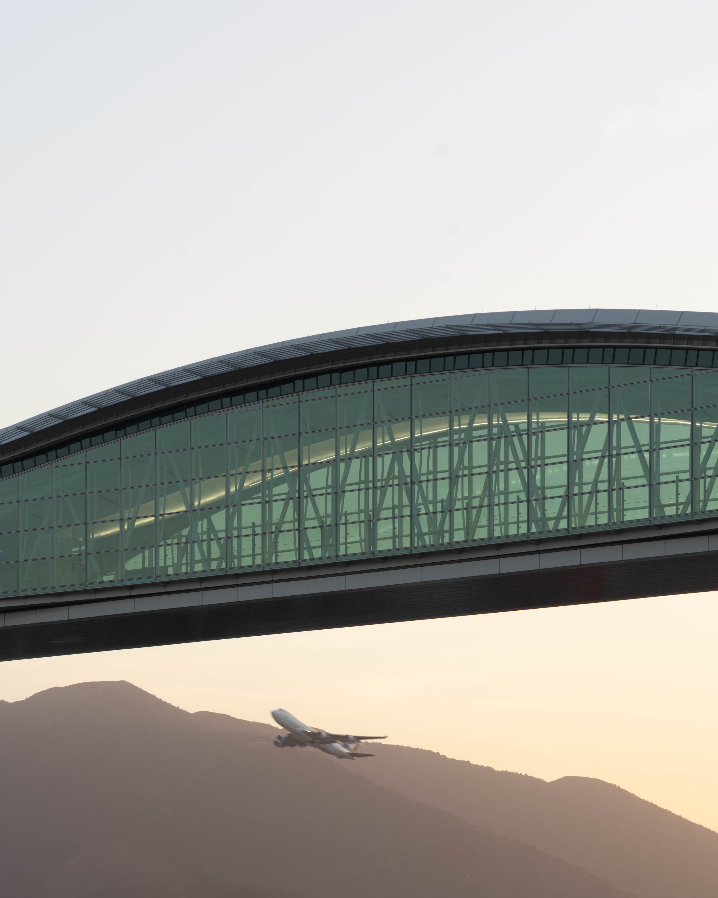  Skybridge  Hong Kong International Airport HKIA  Design by / Photographed for Wilkinson Eyre  Hong Kong 