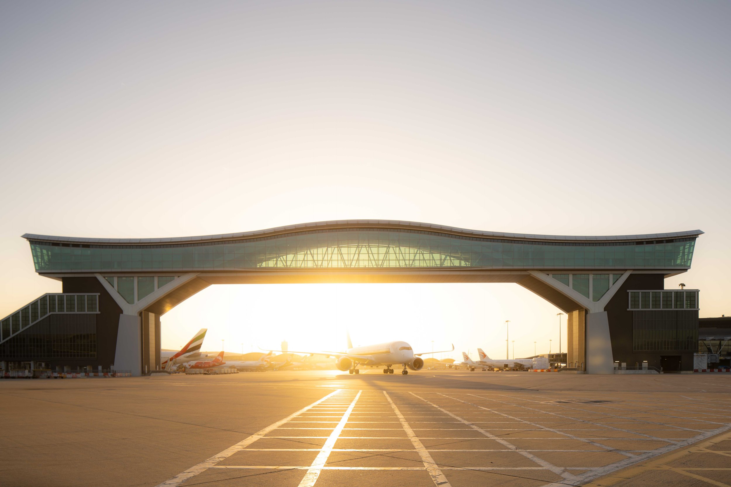  Skybridge  Hong Kong International Airport HKIA  Design by / Photographed for Wilkinson Eyre  Hong Kong 