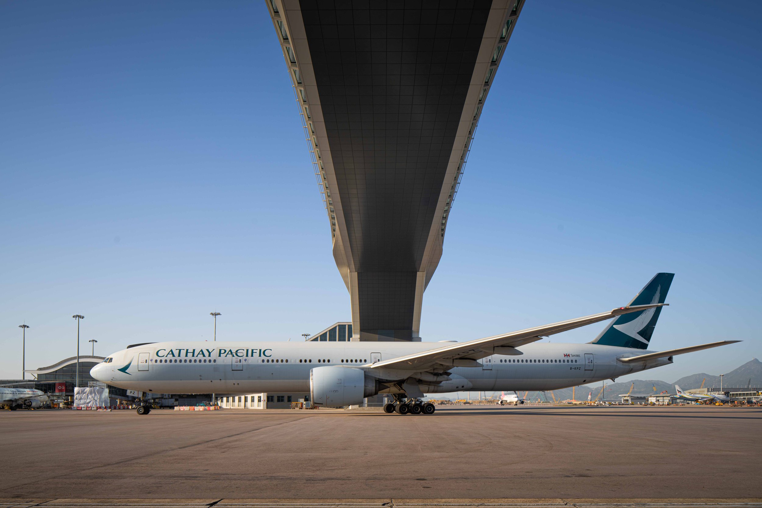  Skybridge  Hong Kong International Airport HKIA  Design by / Photographed for Wilkinson Eyre  Hong Kong 