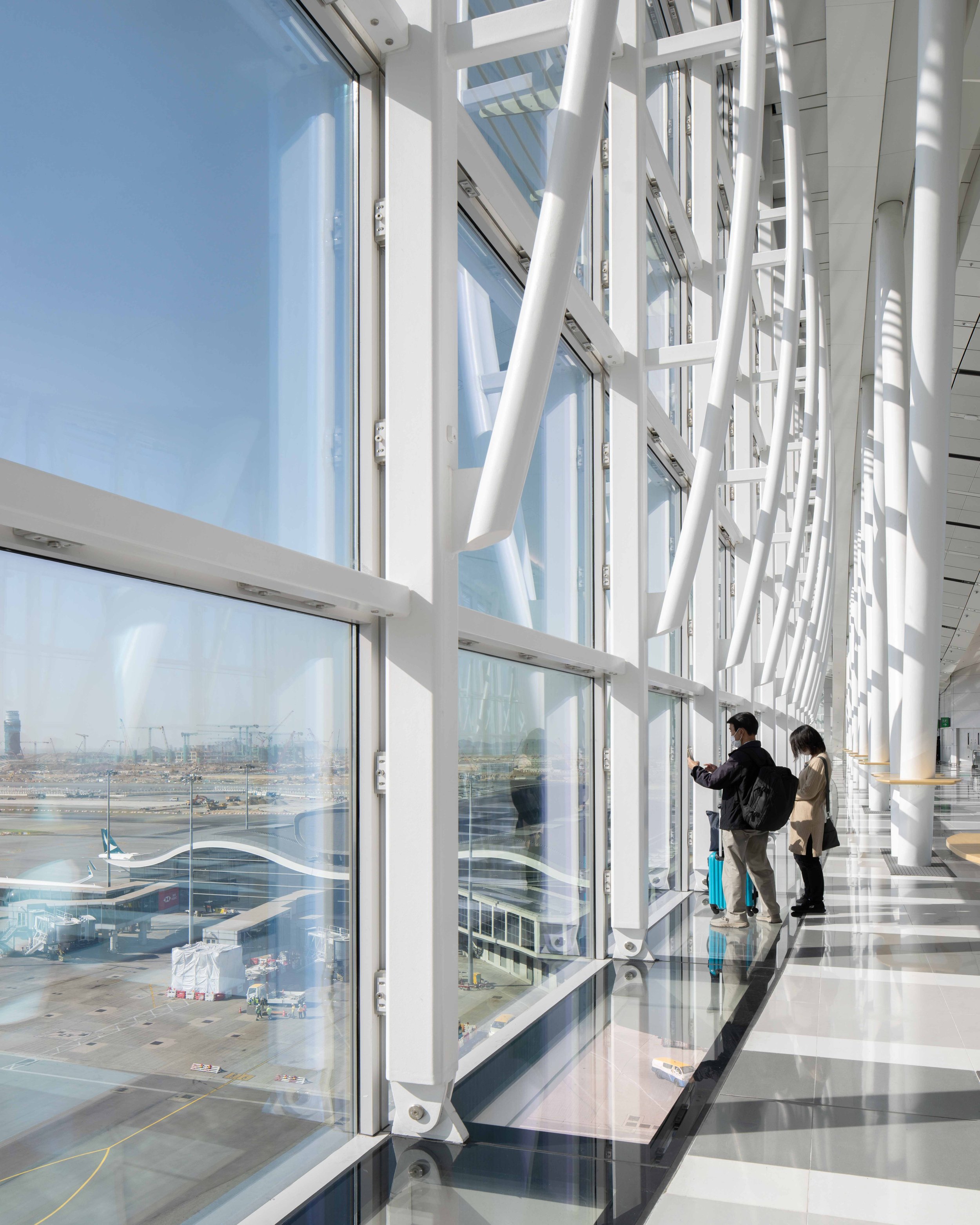  Skybridge  Hong Kong International Airport HKIA  Design by / Photographed for Wilkinson Eyre  Hong Kong 