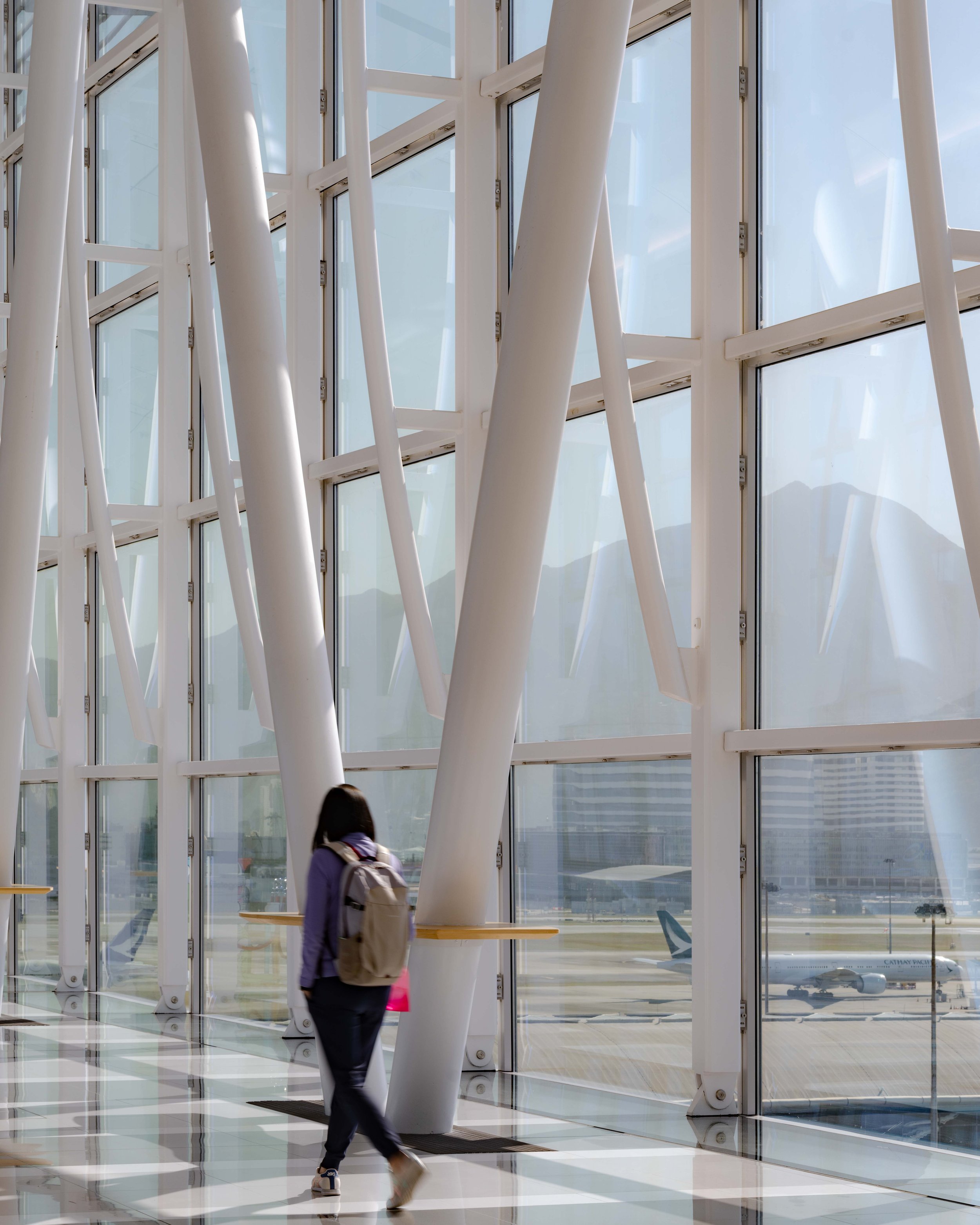  Skybridge  Hong Kong International Airport HKIA  Design by / Photographed for Wilkinson Eyre  Hong Kong 