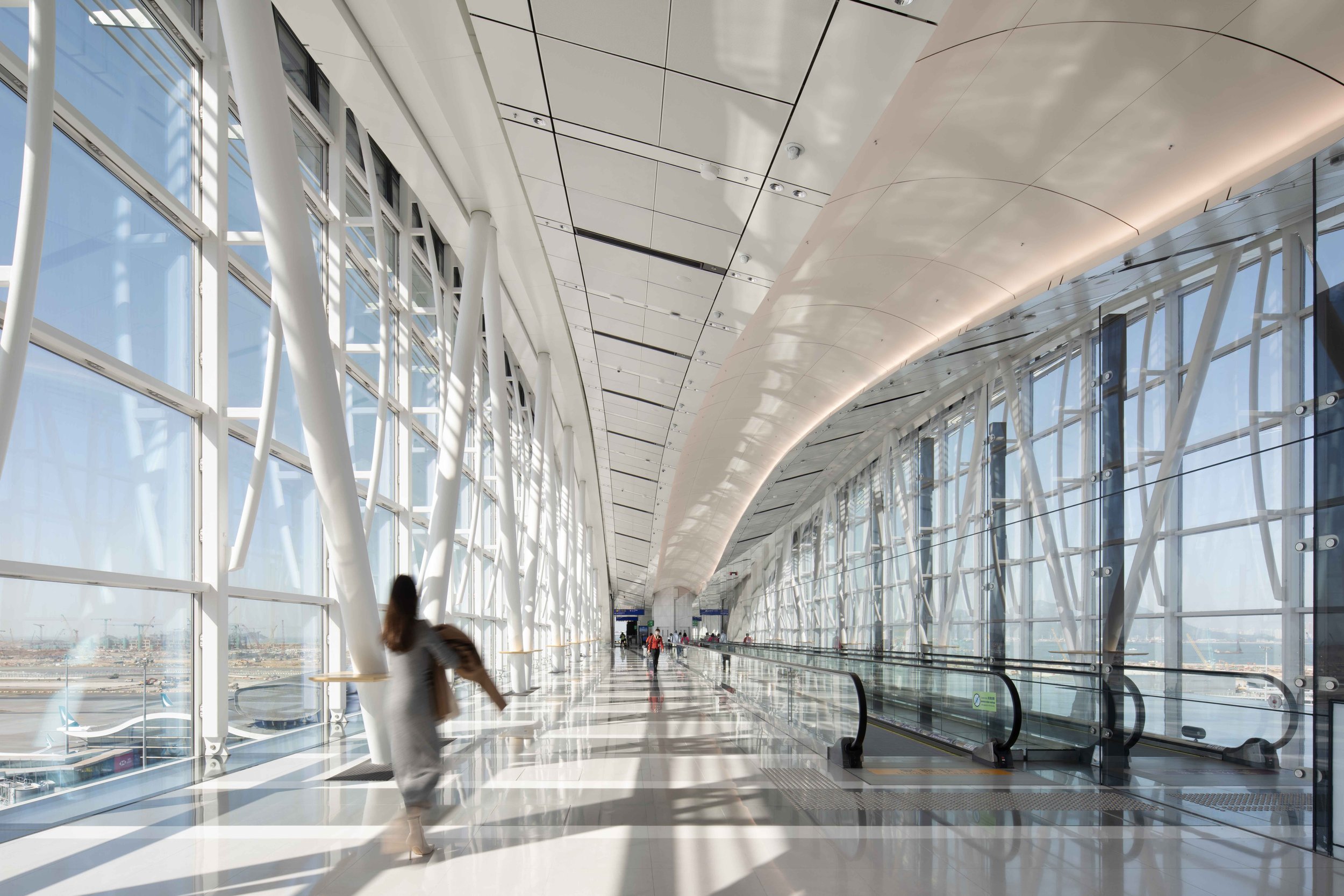  Sky Bridge   Hong Kong International Airport HKIA  Design by / Photographed for Wilkinson Eyre 