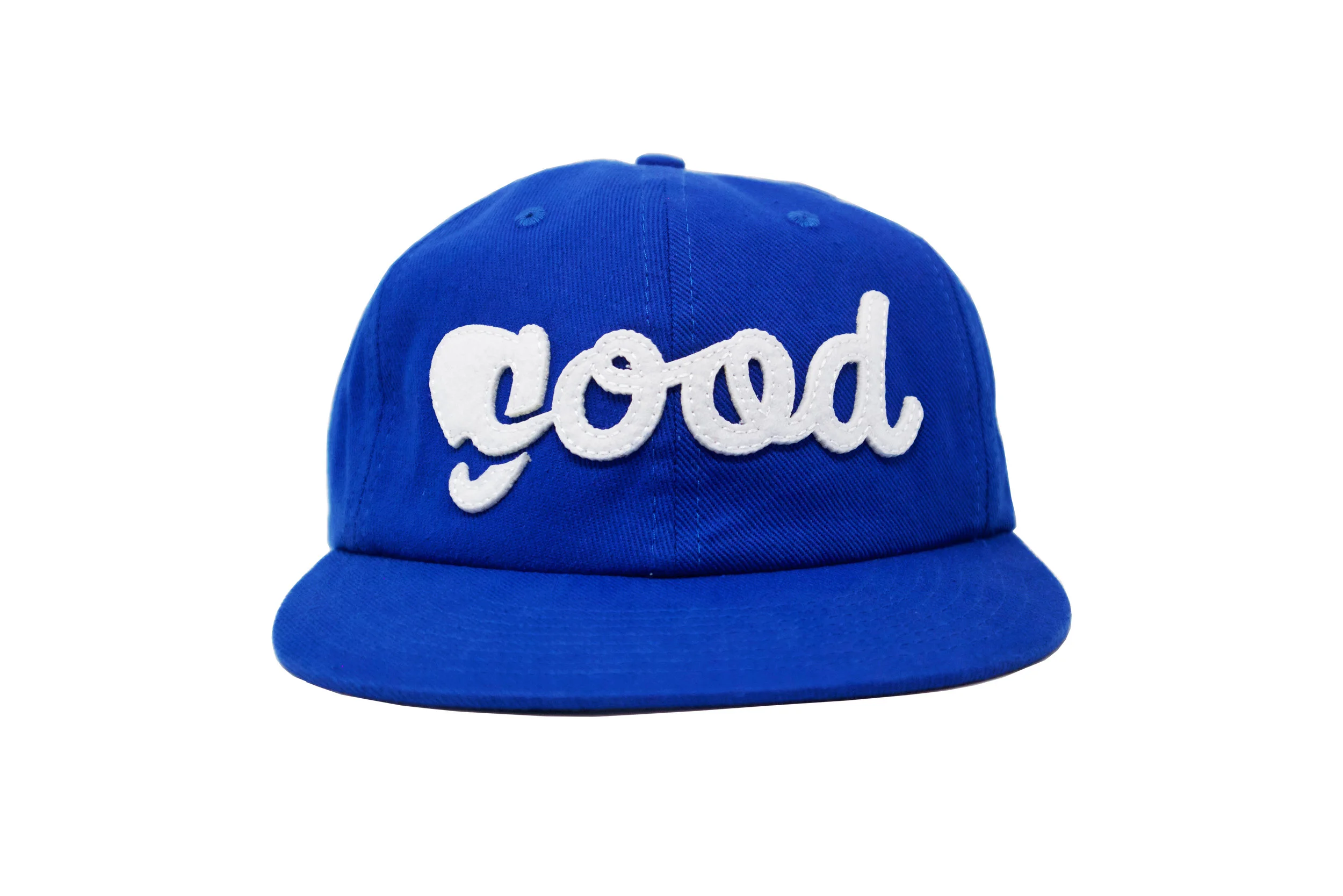 GOOD FELT APPLIQUÉ UNSTRUCTURED 6 PANEL HAT
