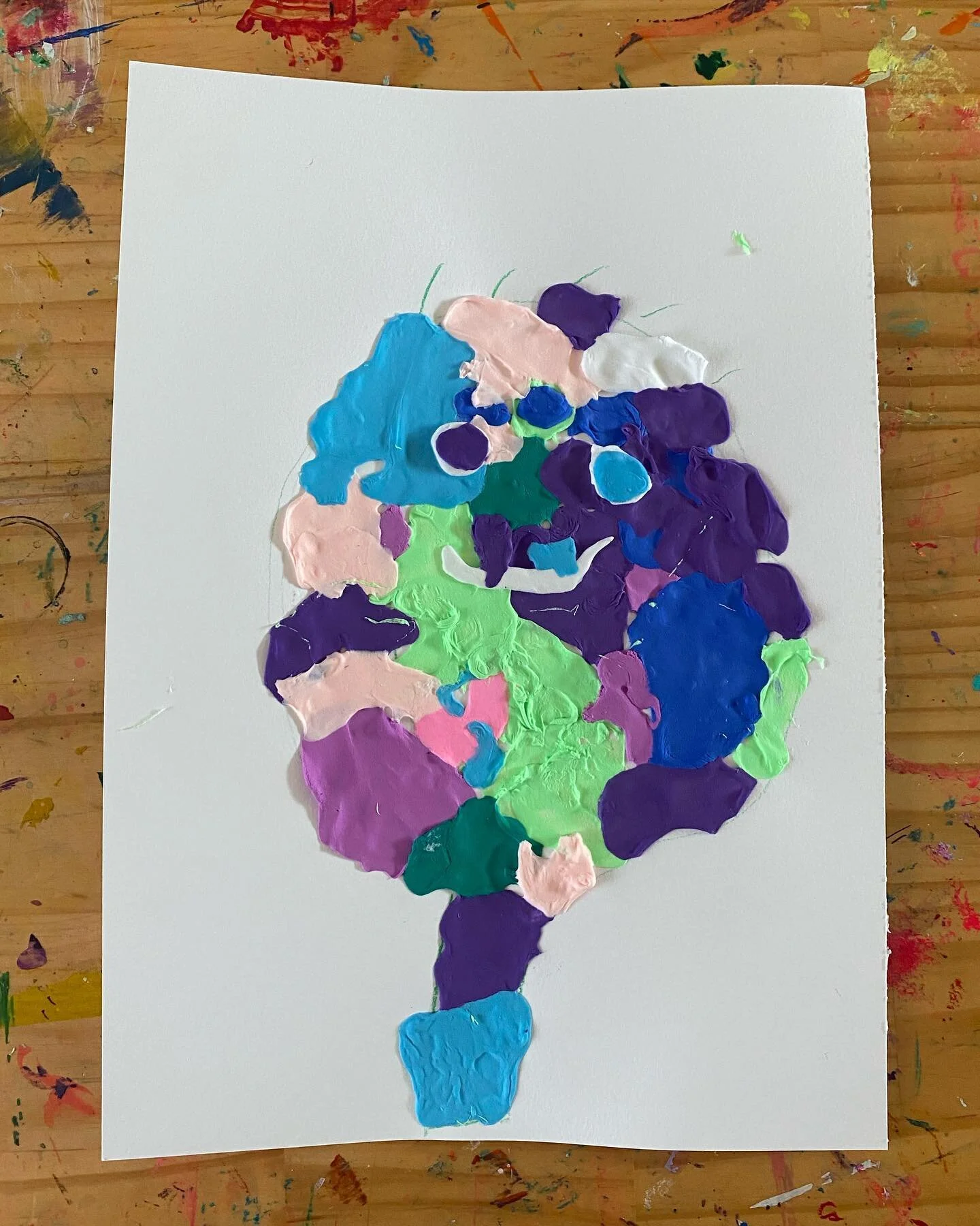 Foam clay 3d painting.