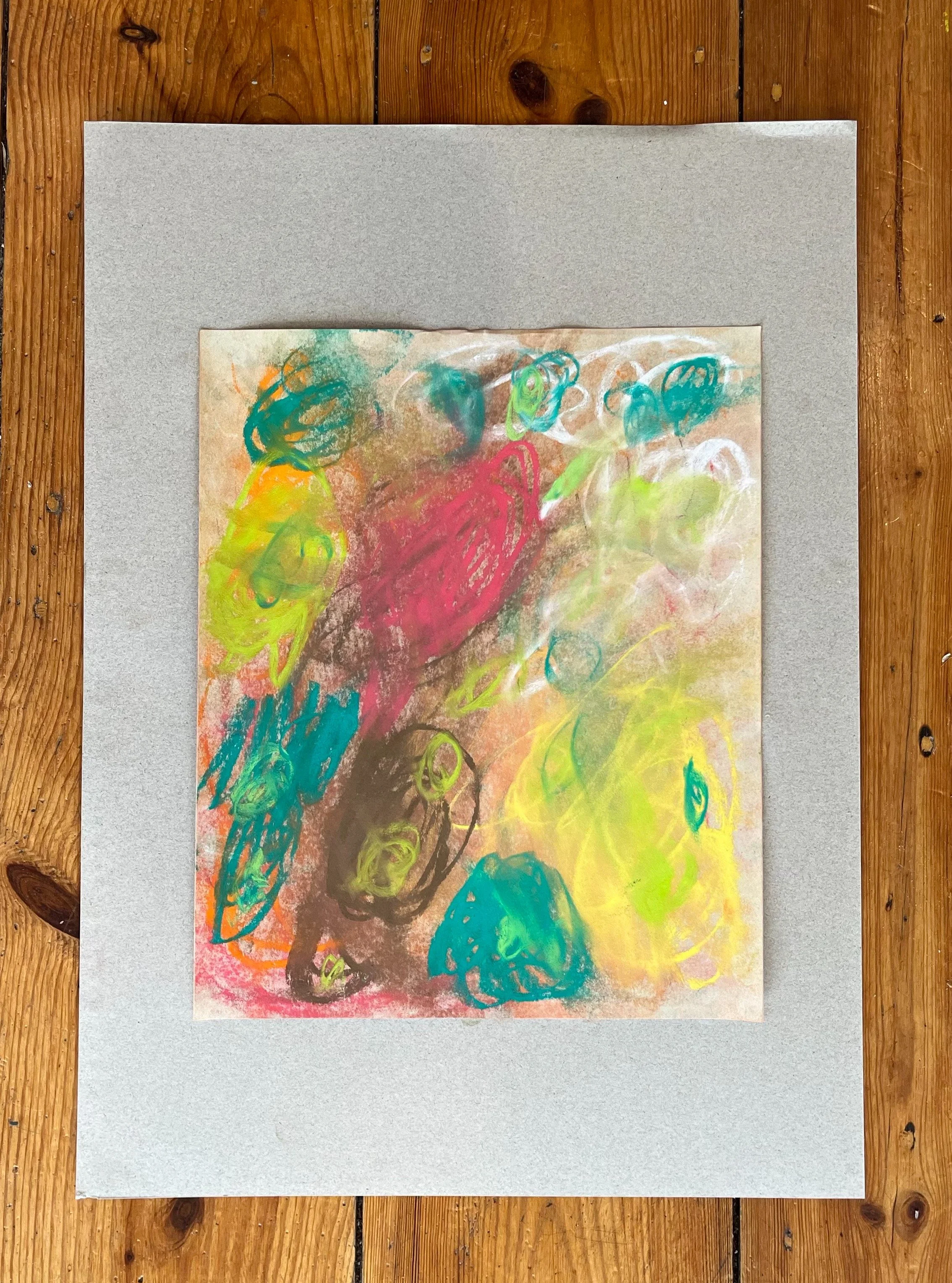 This week at Blink we looked at Maureen Hudson Nampitjinpa&rsquo;s Tali Tali paintings, then flew over our own Tali like birds, looking at the sand dunes from above and thinking about how the wind moves the sand and creates patterns.

We then created