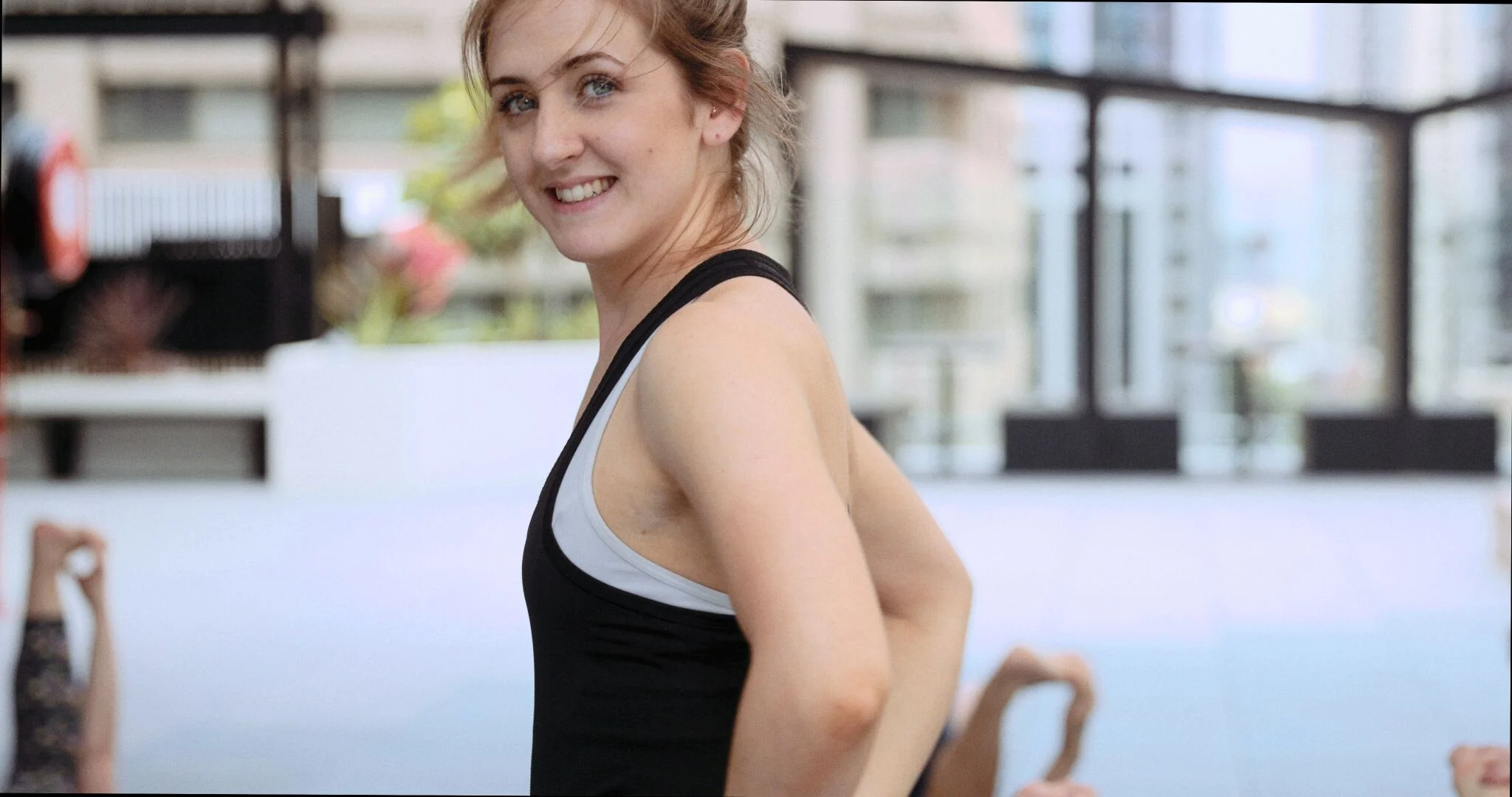 I taught a yoga class for Lulu Lemon!