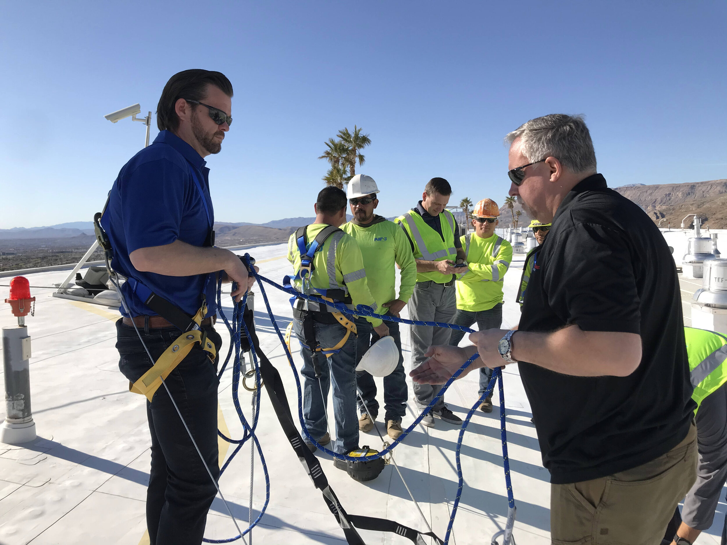 Fall Protection Safety Training with PAR 3 Landscapers