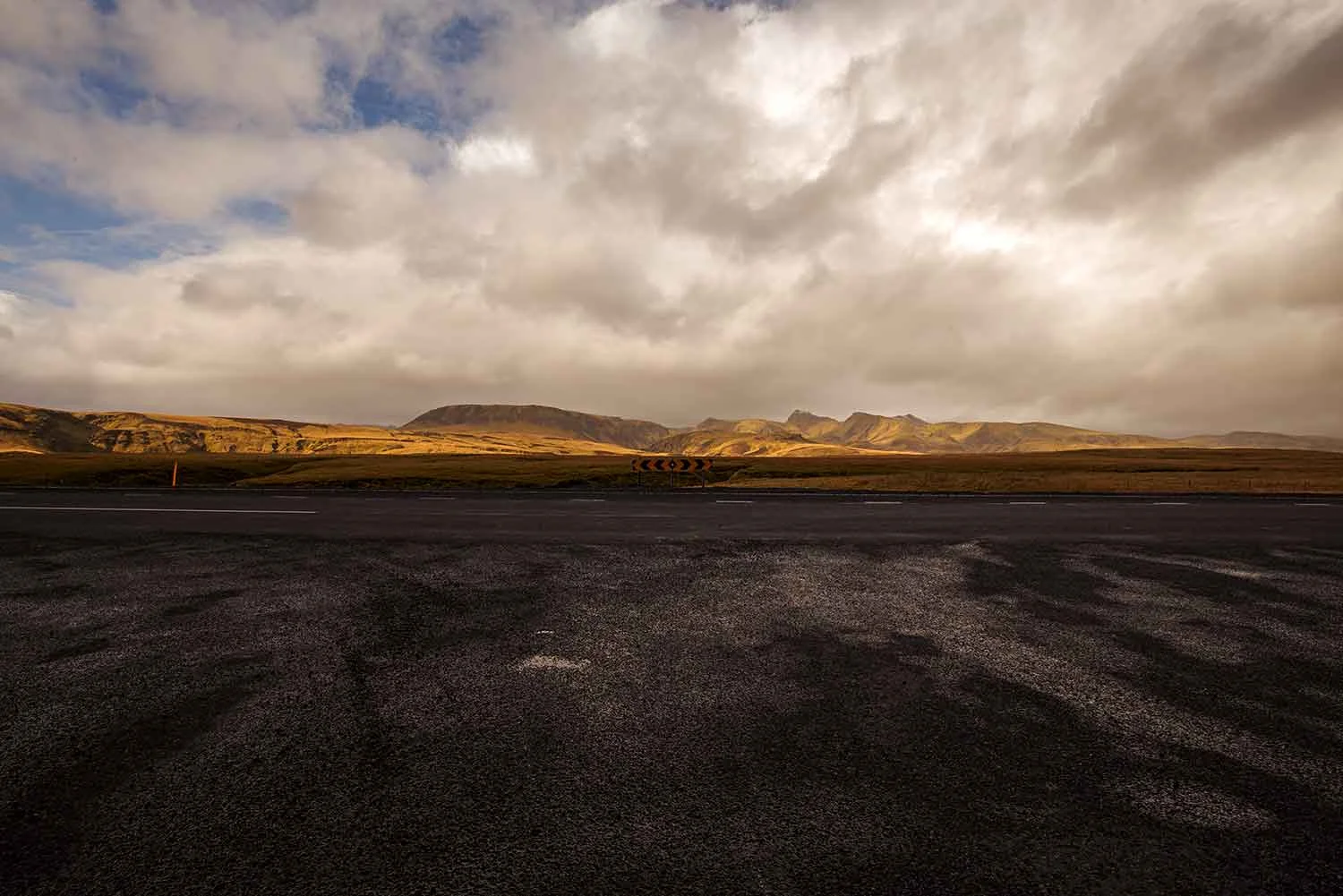Road into Reynisfjara Black Sand Beach.