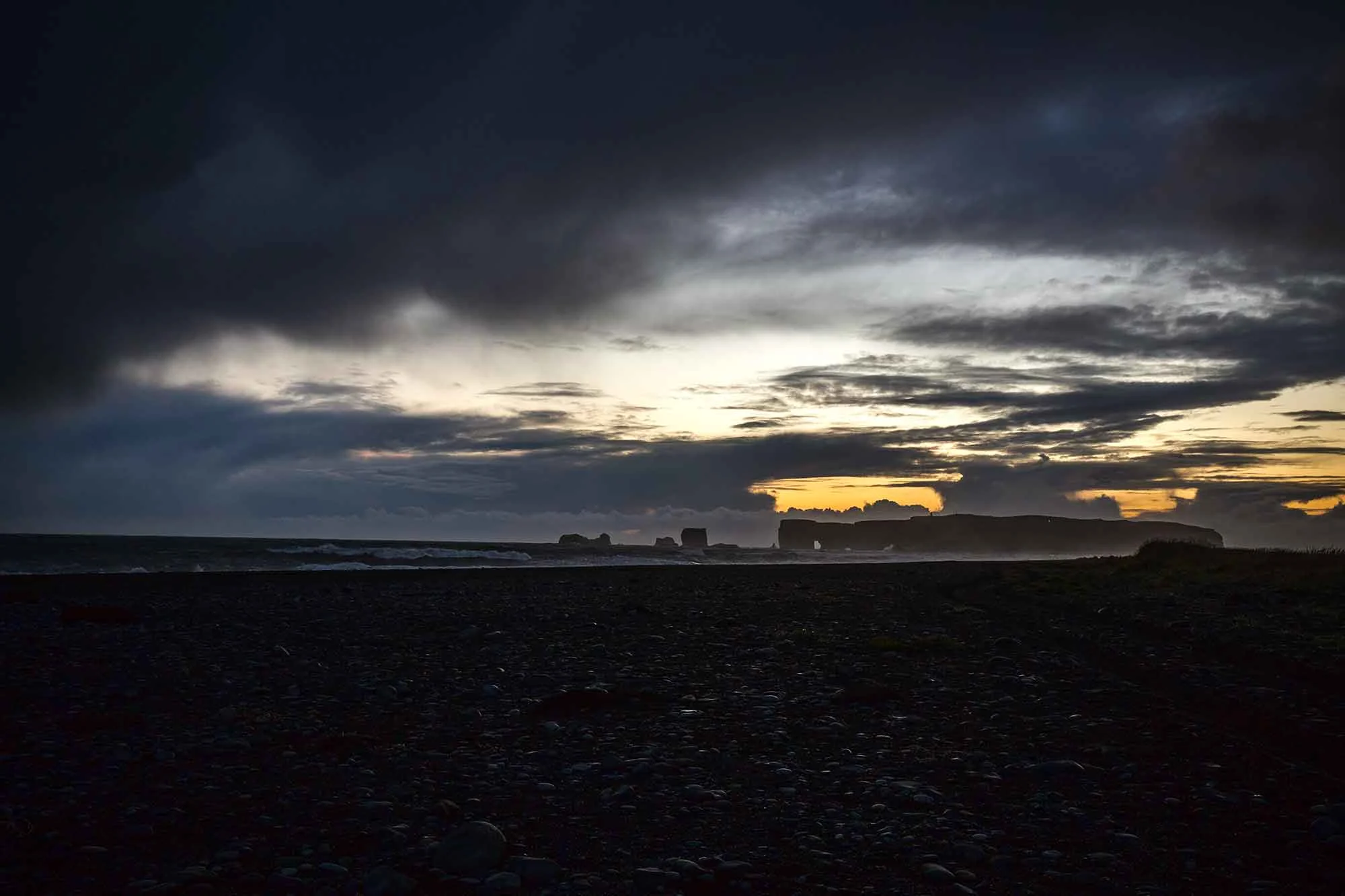 Dyrhólaey Arch in the distance.