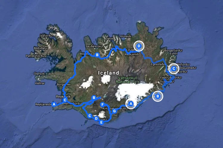 The plan - to drive around Iceland’s Ring Road over eight days.