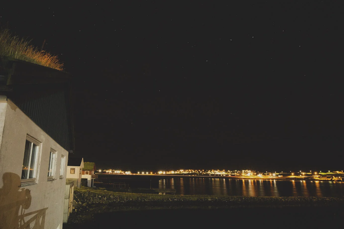 Clear skies and calm wind in the night sky over the Faroes!