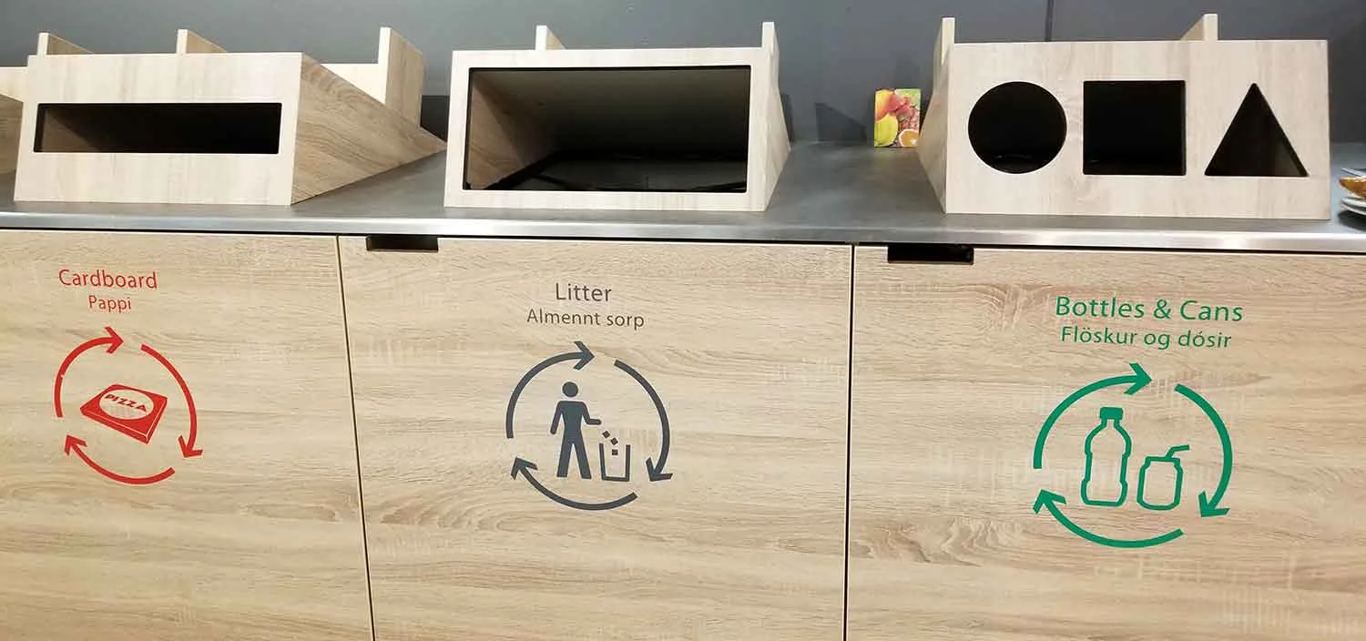 Love the recycling system at the airport!