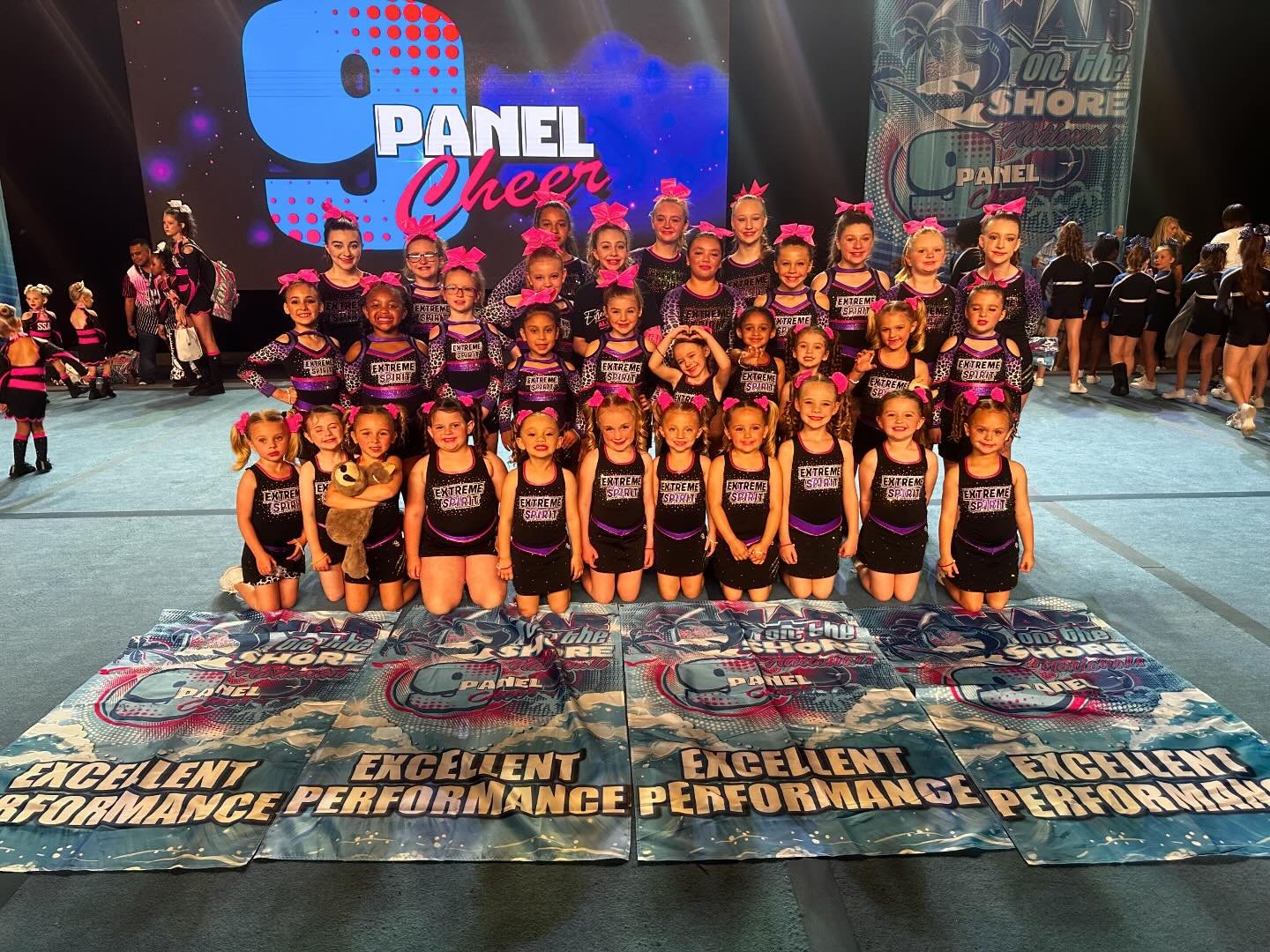 ☀️War On The Shore☀️
Our teams put on a ⭐️SHOW⭐️ this weekend in Savannah, GA! The best routines of the season &amp; the highest of scores! 

We truly have the 📣BEST📣 ESA Family &amp; for that, we are thankful!! The amount of compliments regarding 
