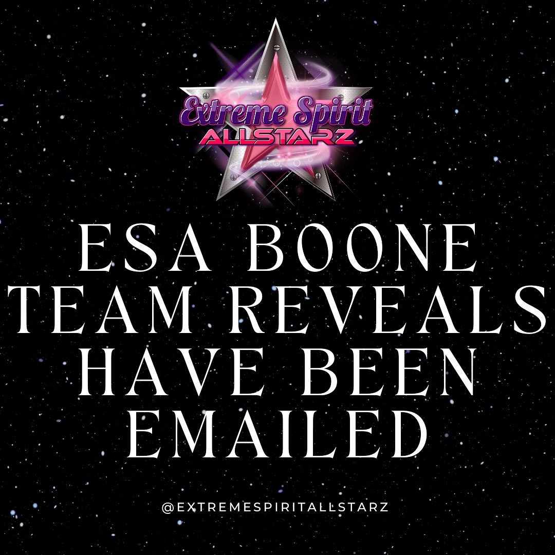 Team reveal for our Boone,NC location has been emailed! 
⭐️🩷⚡️🫶🏼✨ We are still accepting athletes for teams and tumbling classes! 

📧Info@esacheer.com 
📞336-428-5405