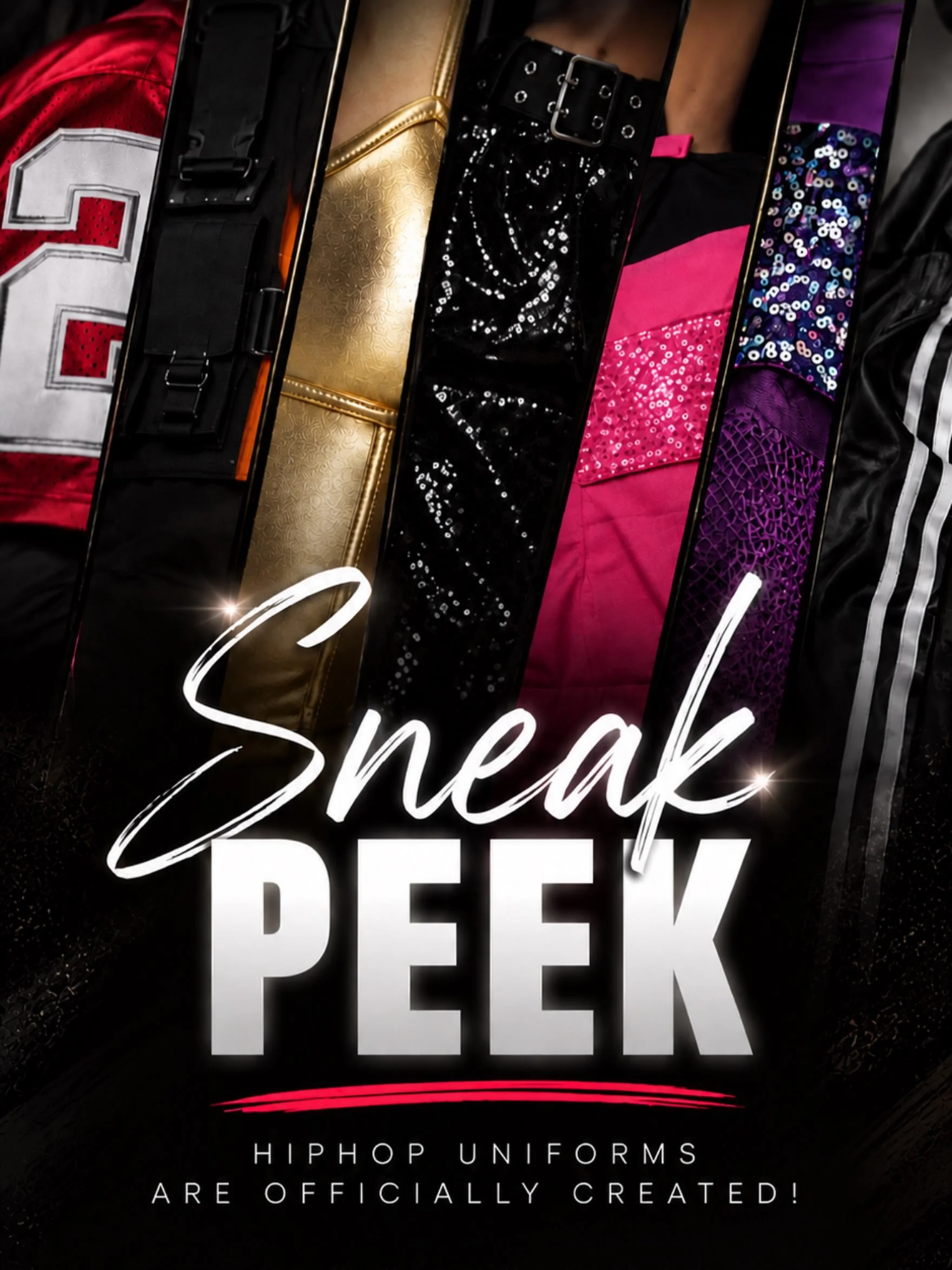 👀🔥 SNEAK PEEK ALERT! 🔥👀

The wait is almost over&hellip; our HIP HOP UNIFORMS are officially created! 💗🖤✨

Bold. Fresh. Full of personality. From sparkle and shine to statement colors and serious attitude, these looks were made to OWN the stage