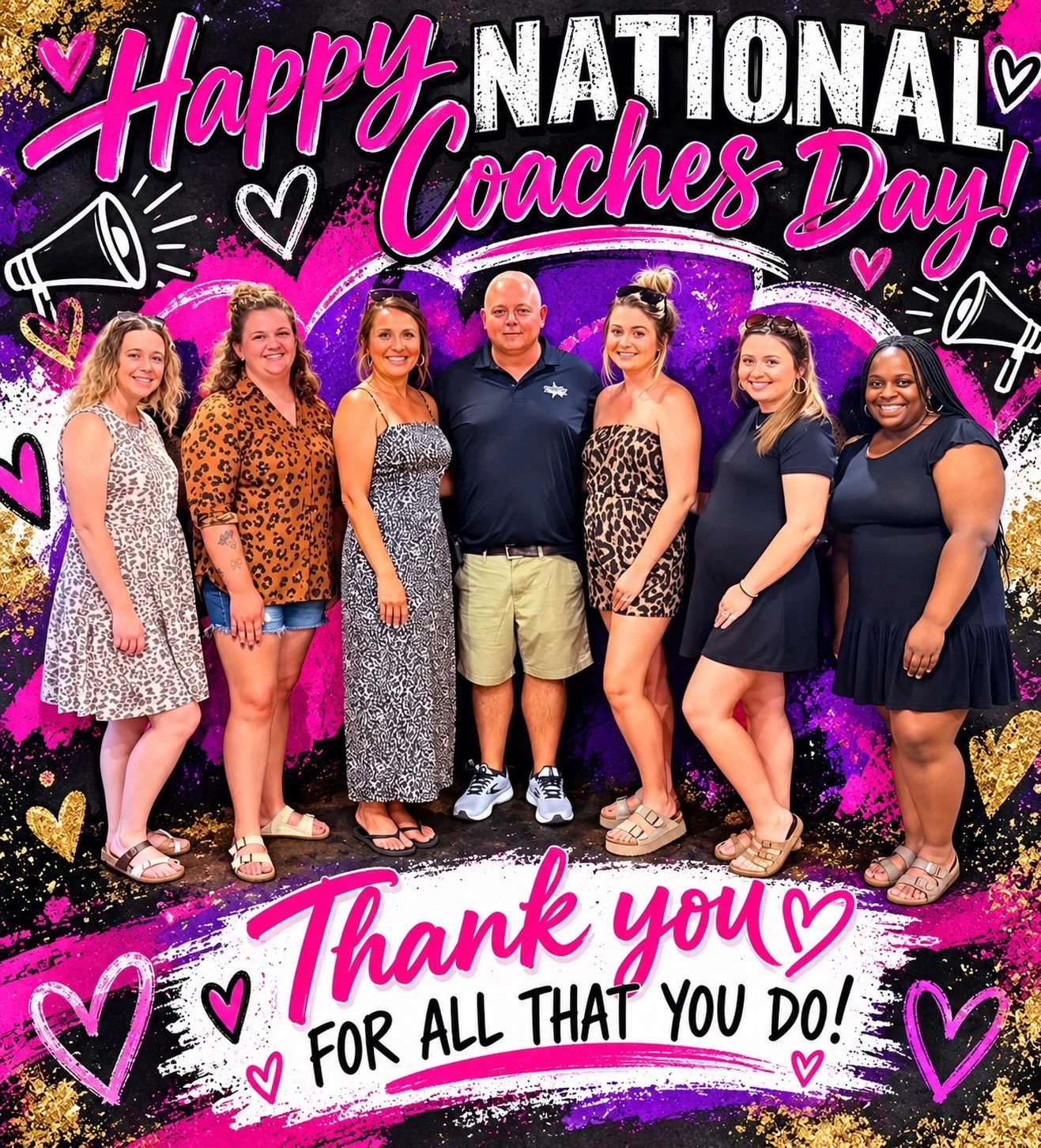 Happy National Coaches Day to the amazing coaches who pour so much into our athletes! 💜📣

Coaching cheerleading is about so much more than teaching stunts, tumbling, jumps, and routines. It&rsquo;s about building confidence, teaching teamwork and p