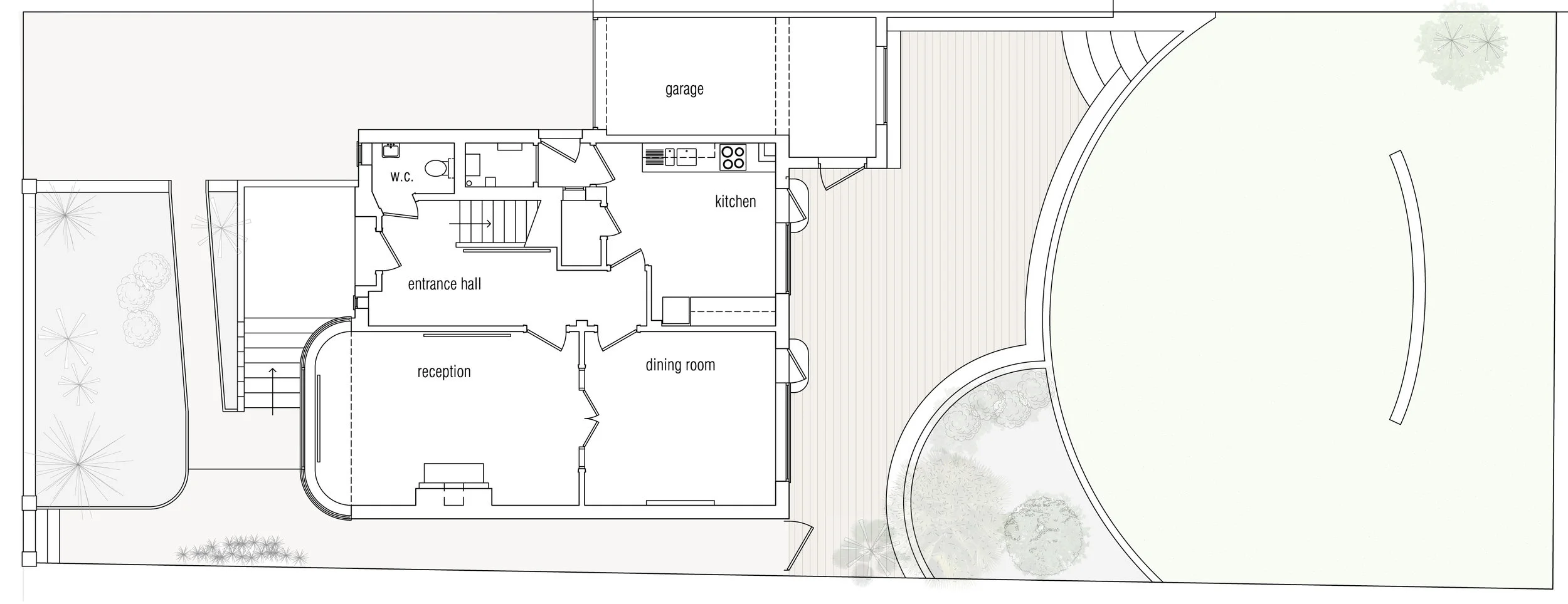  Existing ground floor plan 