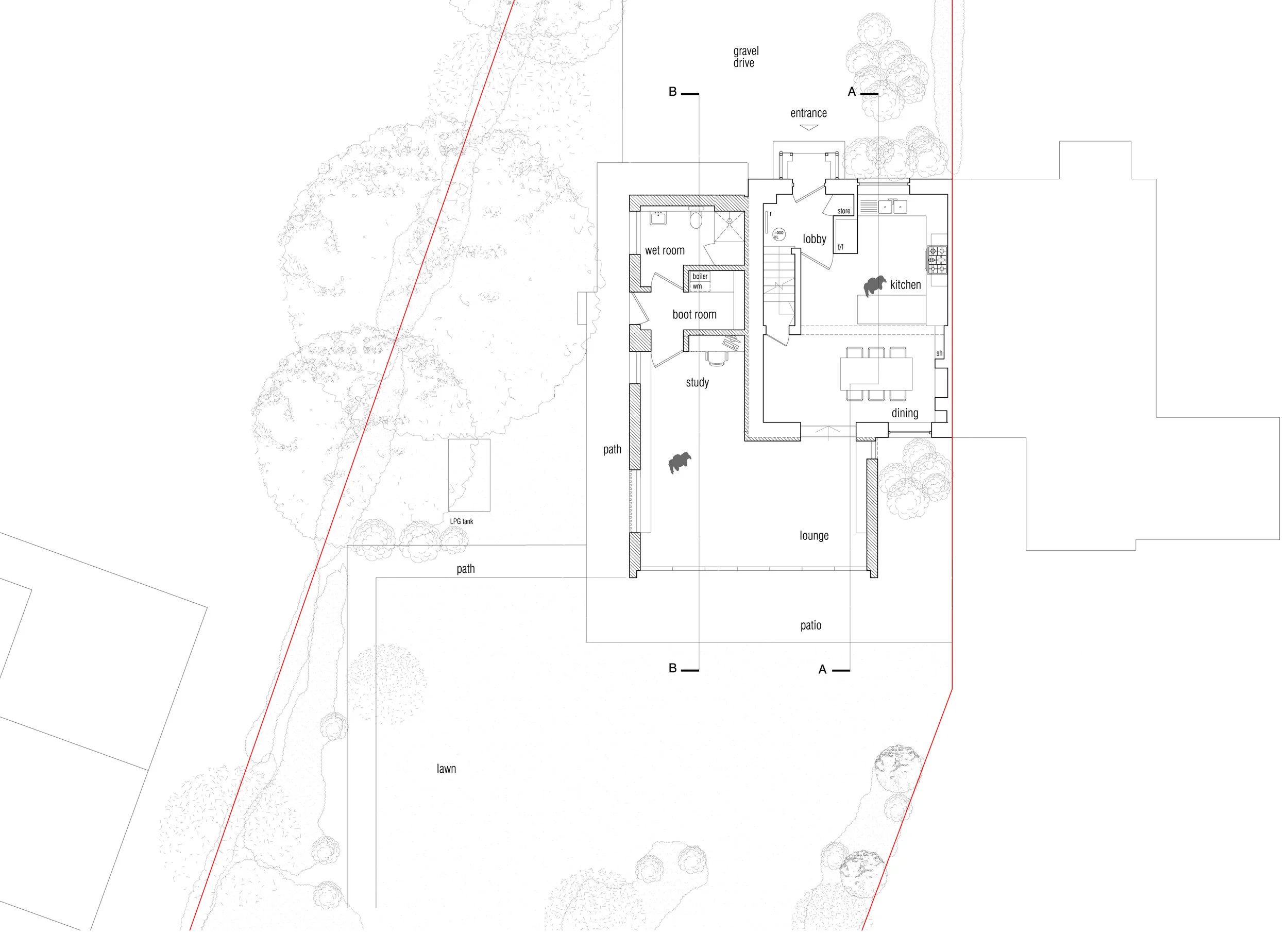  Proposed ground floor plan 