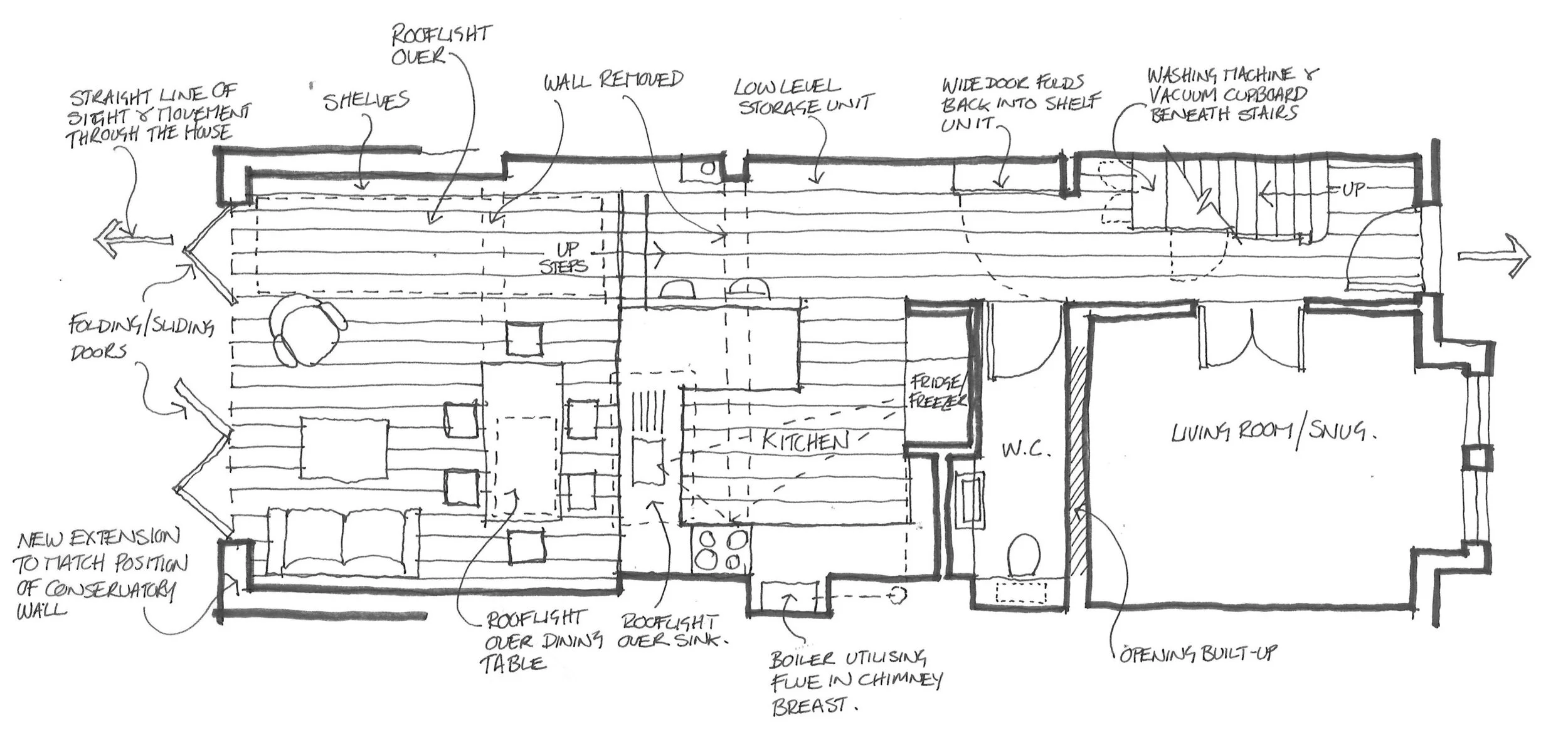  Sketch plan developed with the client 