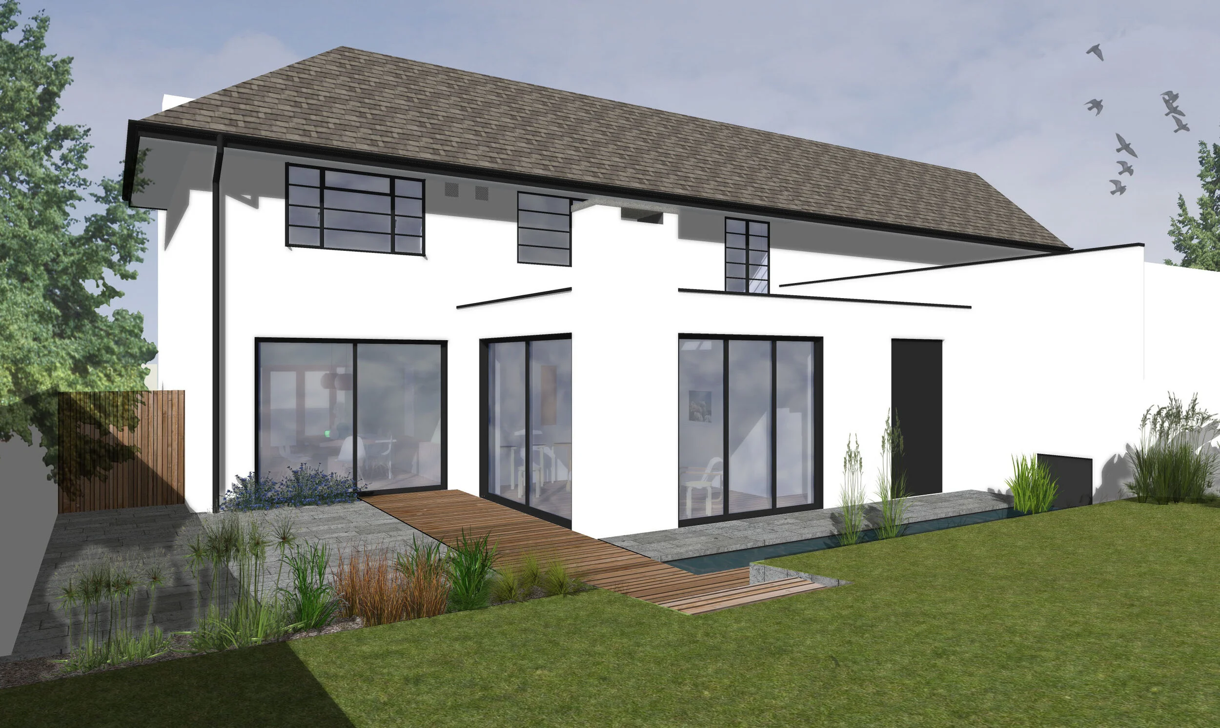  Illustrative view of the extension 