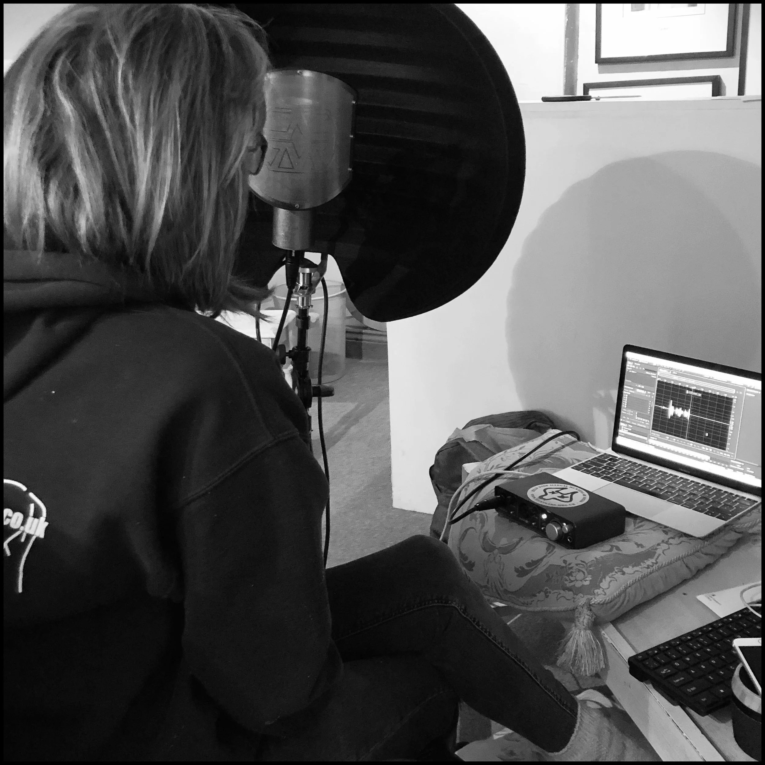Learning from my youngest how to set up and record a podcast…