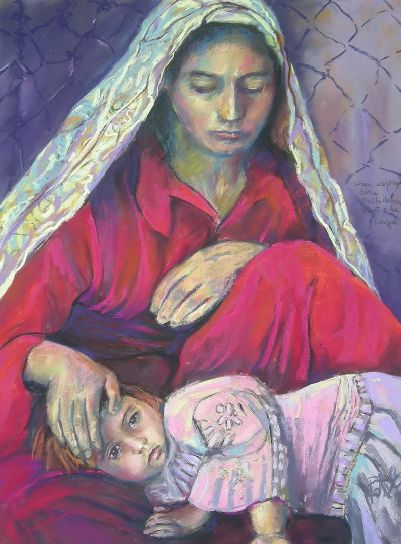 Refugee Mother And Child © 2018 Patricia Maguire | All Rights Reserved
