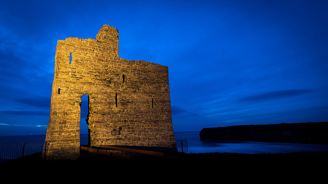 Blue Night Over Ballybunion. Photograph © 2020 PhotographsByPhoenix. All Rights Reserved.