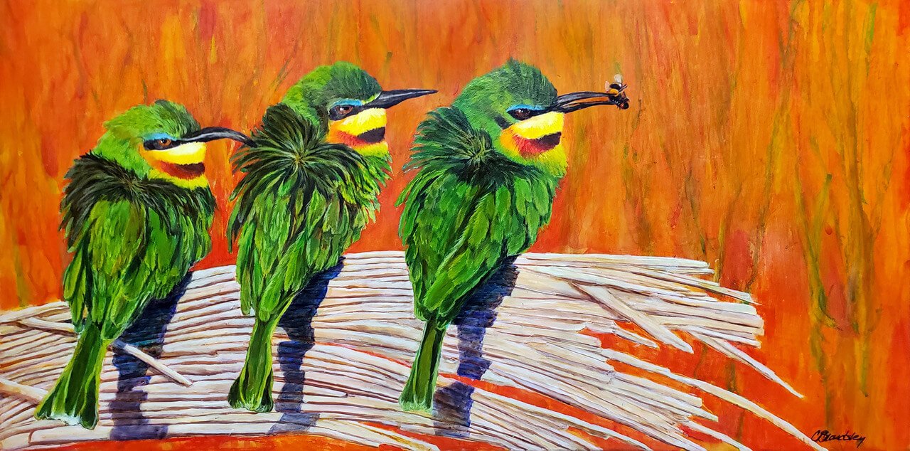 The Bee Eaters © 2022 Cyndy Beardsley. All Rights Reserved.