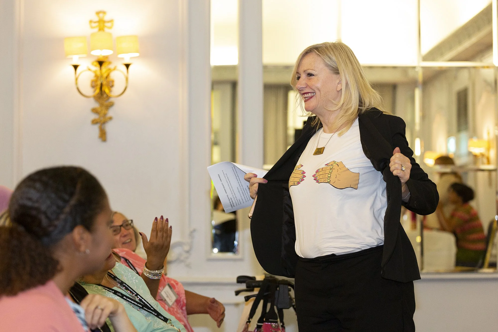 September 2019 Tracy Brabin at a Labour Women’s network meeting at the Labour conference. Nicola Tree is a photo journalist that specialises in photography female politicians and following their careers. Her work is syndicated by Getty Images.